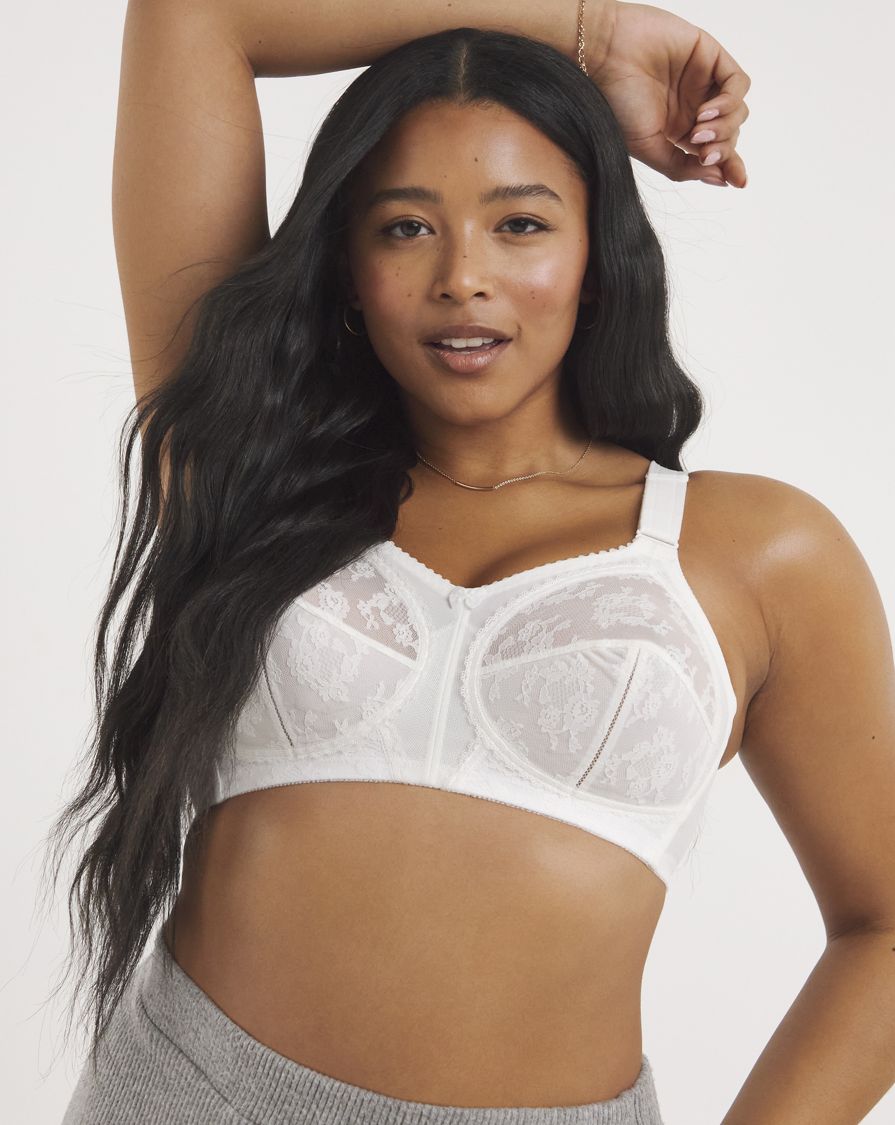Triumph Doreen Non Wired Bra In White | UK Size 36B Women's