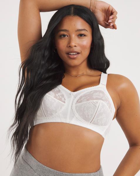 Triumph Doreen Non Wired Bra In White | UK Size 36B Women's