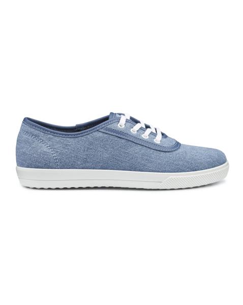 Hotter Mabel Wide Fit Canvas Lace-Up