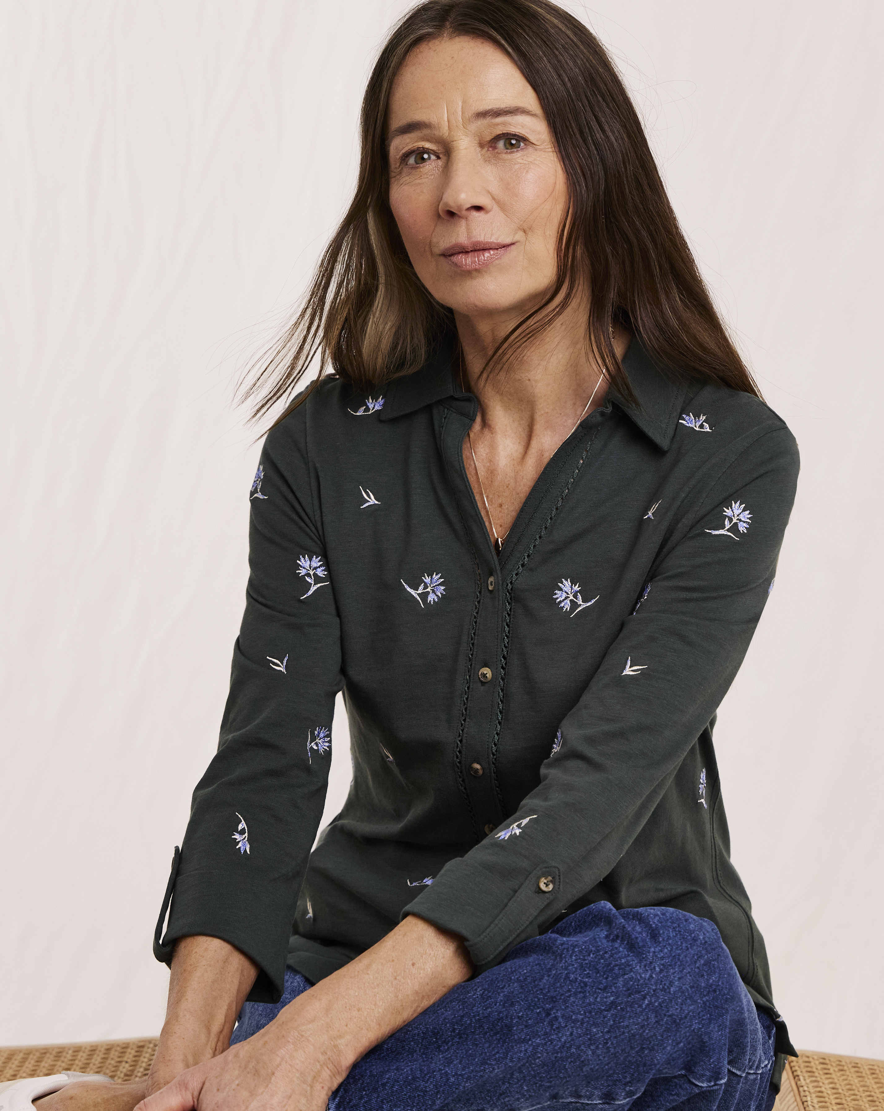 Julipa Embroidered Jersey Shirt