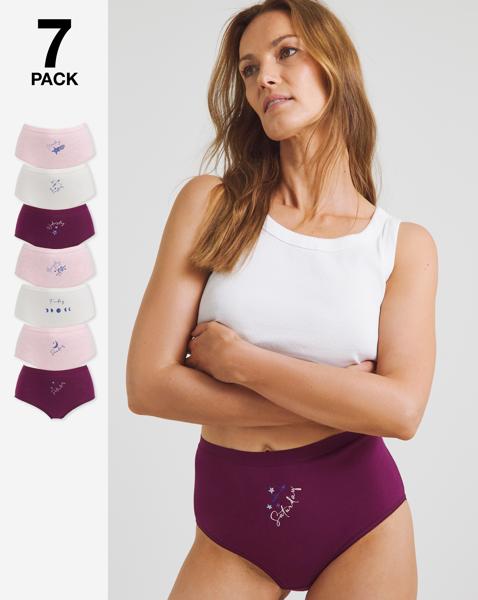 Pretty Secrets 7 Pack Full Fit Knickers