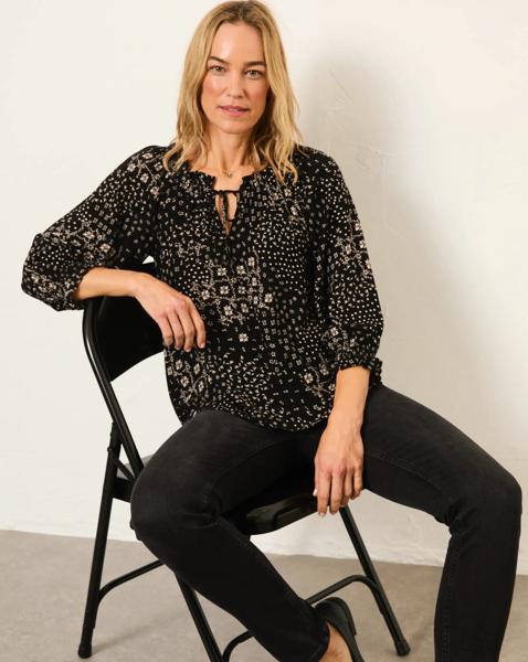 FatFace Mono Blouse