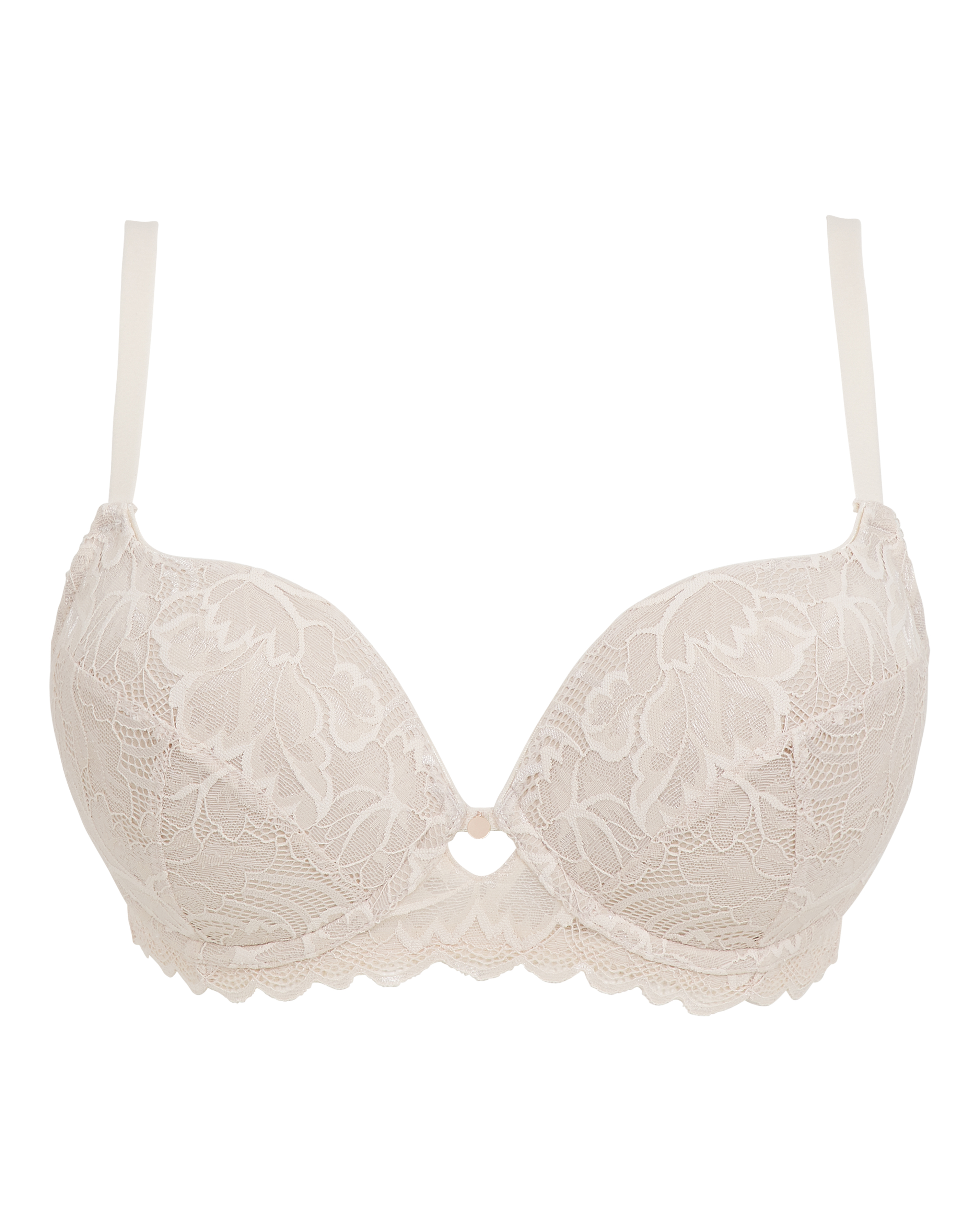 Figleaves Plus Size Isla Sweetheart T-Shirt Bra In Blush | UK Size 28GG Women's