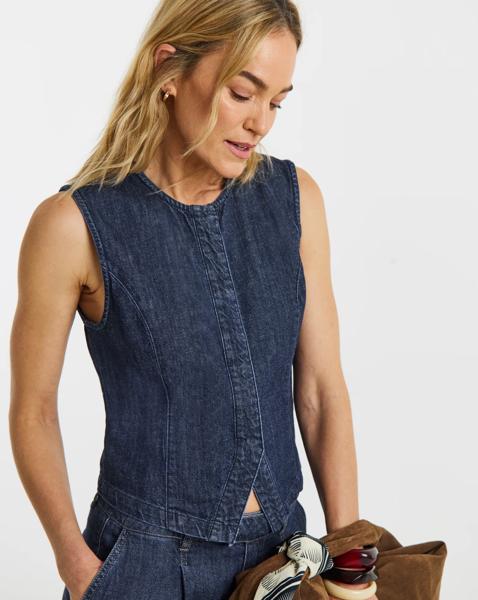 JDY Lana Denim Waistcoat
