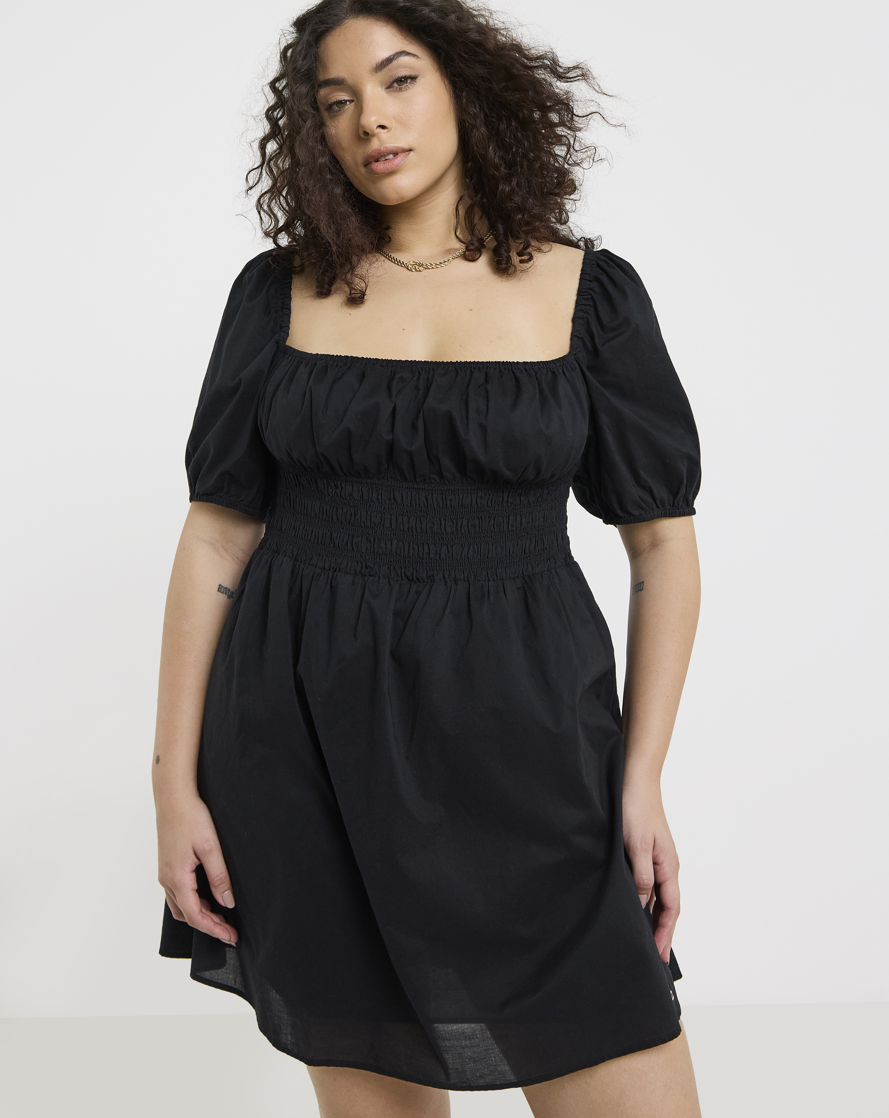 Simply Be - Women's Tommy Jeans Cotton Mini Dress - Size S - Black - 100% Cotton
