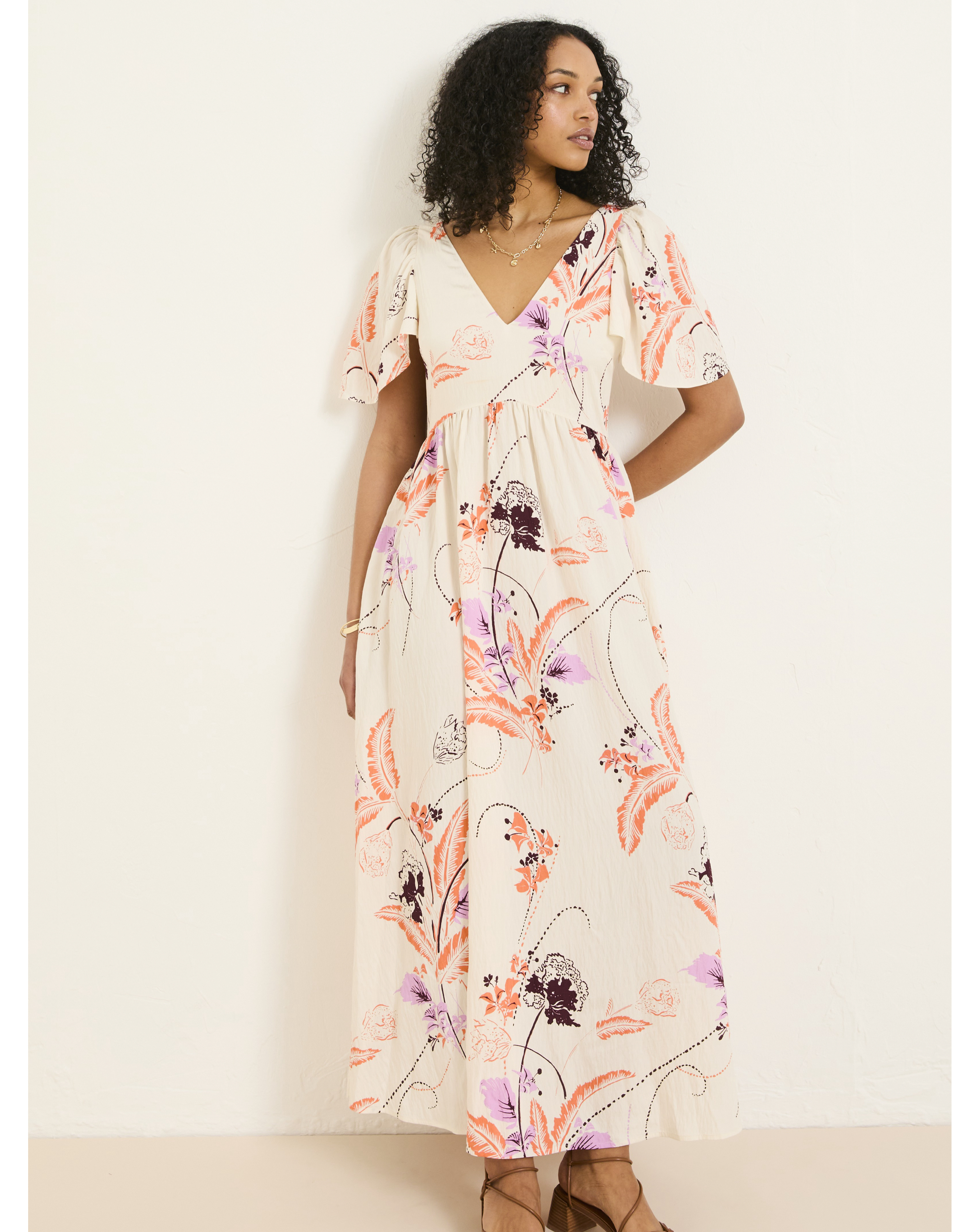 FatFace Copper & Black Dress