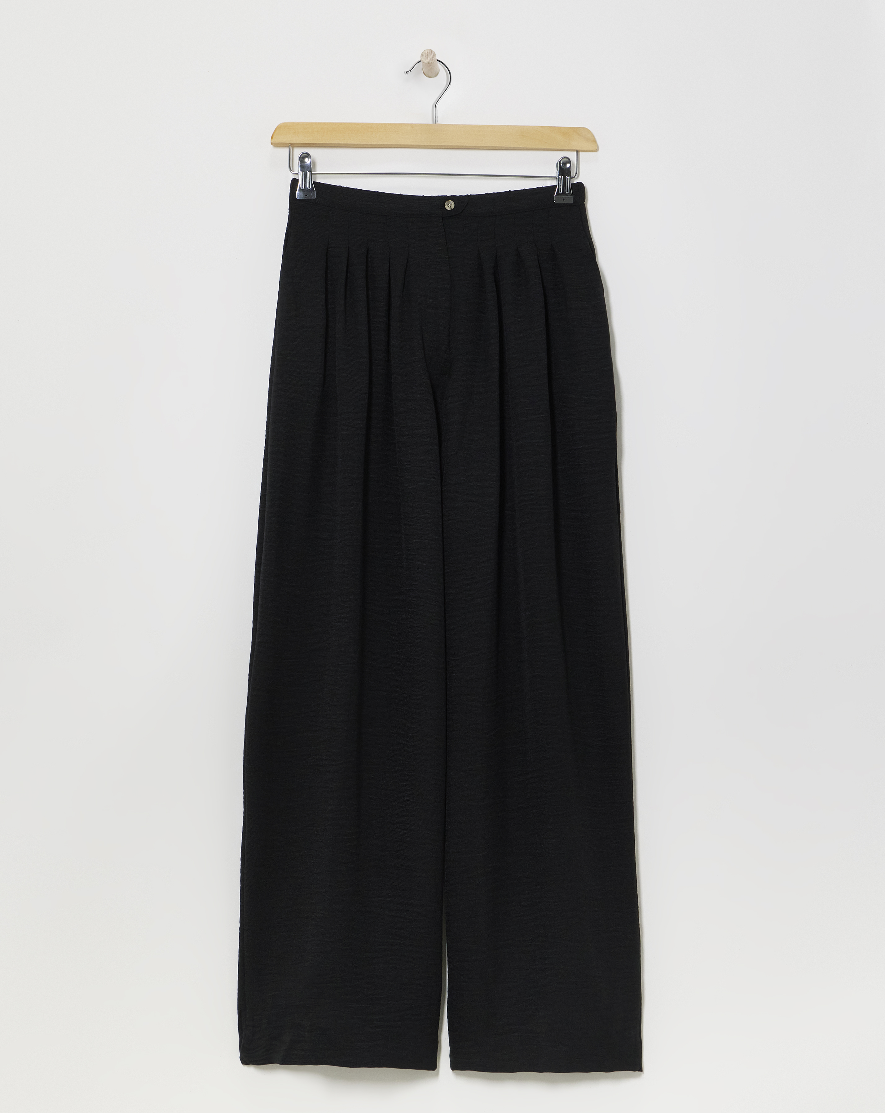 Herringbone Wide Leg Trouser