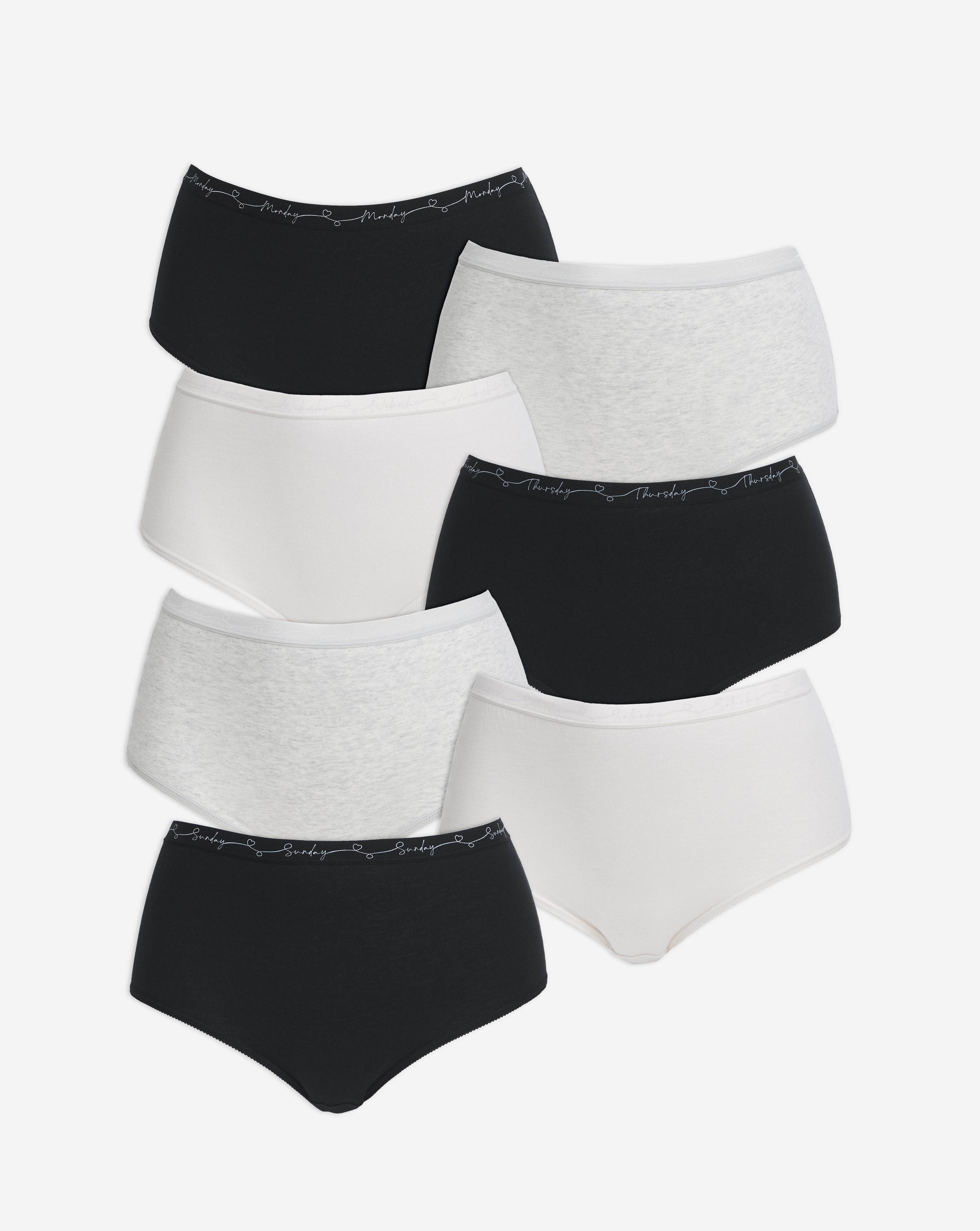 7 Pack Full Brief Multi Days Of The Week