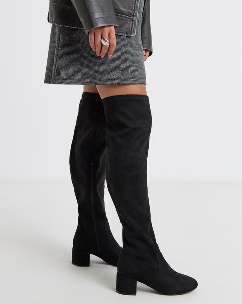Amina Over The Knee Stretch Boots - Wide Fit (E) & Super Curvy Calf - Image