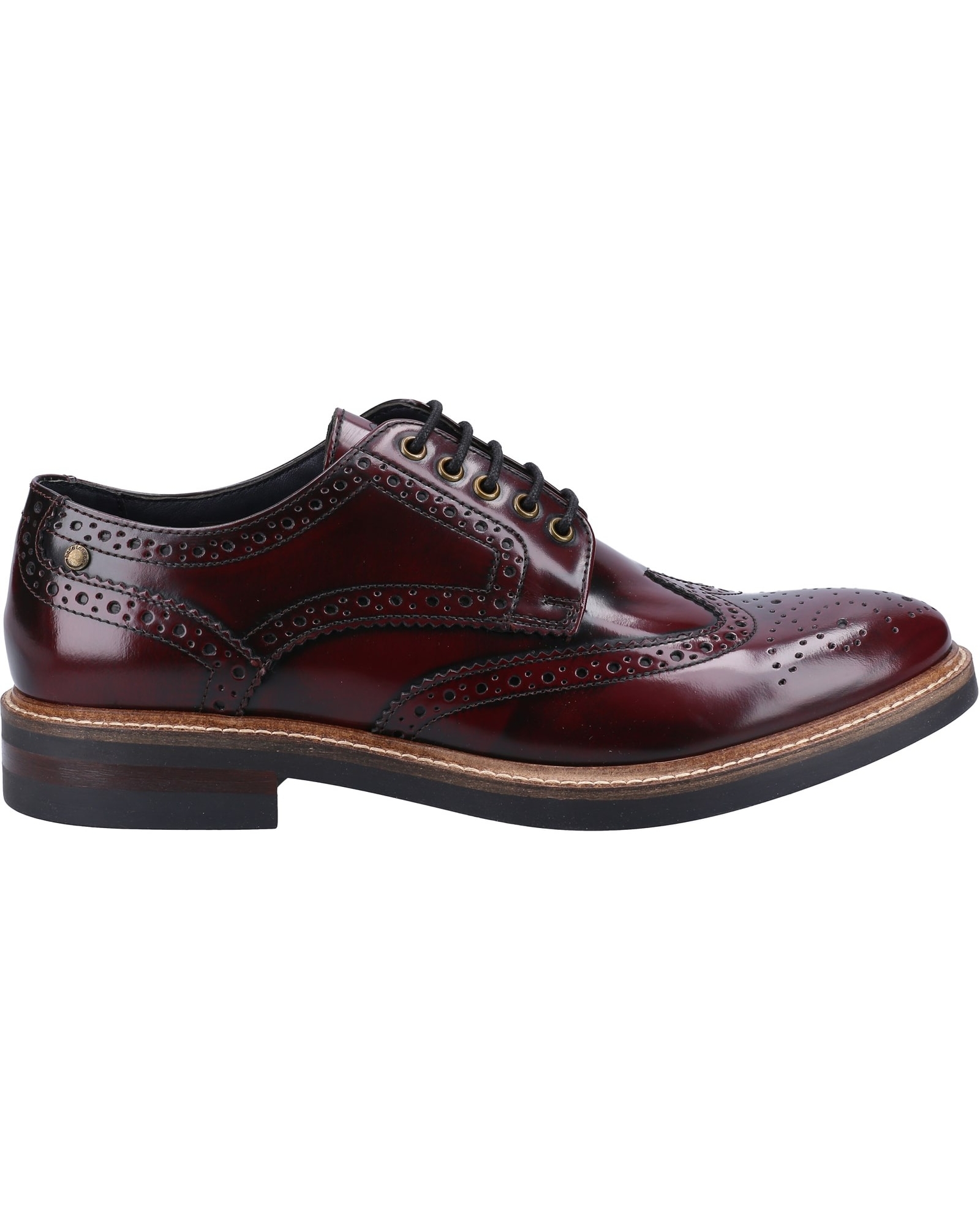 Base London Woburn Brogue Bordo HI Shine - Base London - Size8