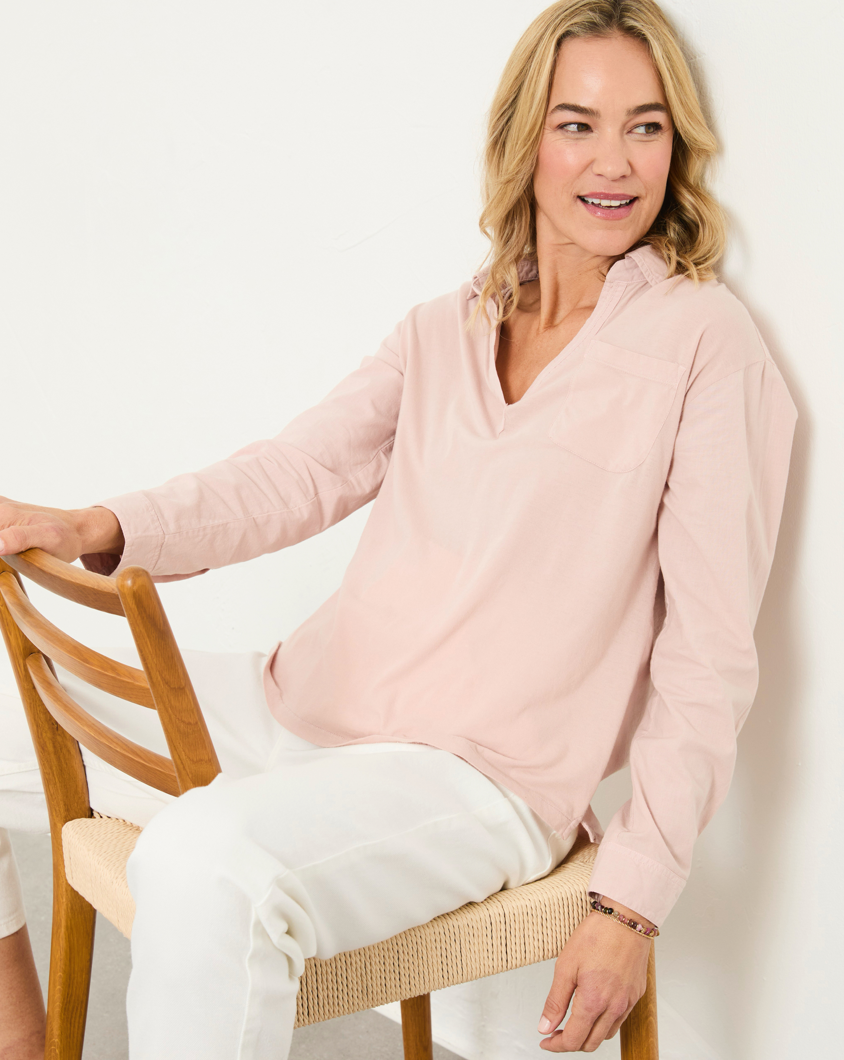 Fatface Pink Paige Jersey - Size 8