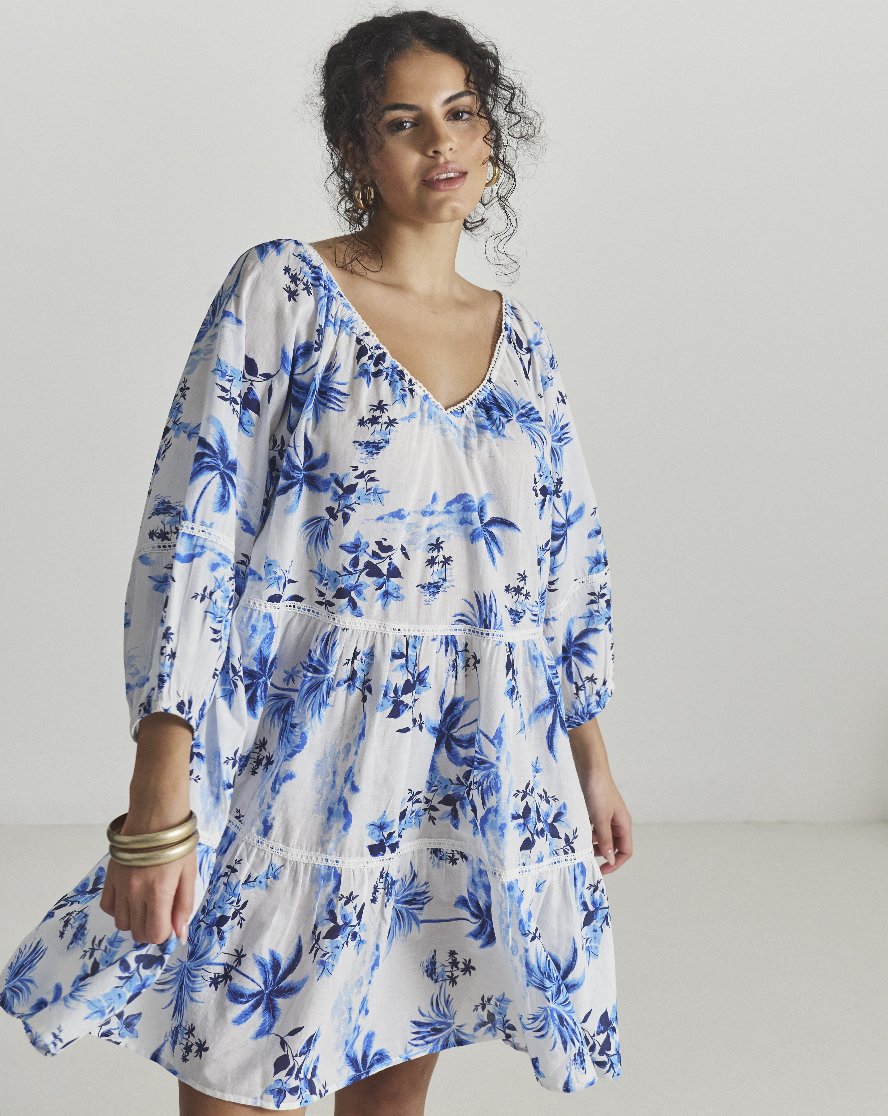 Lisbon Tiered Mini Beach Dress