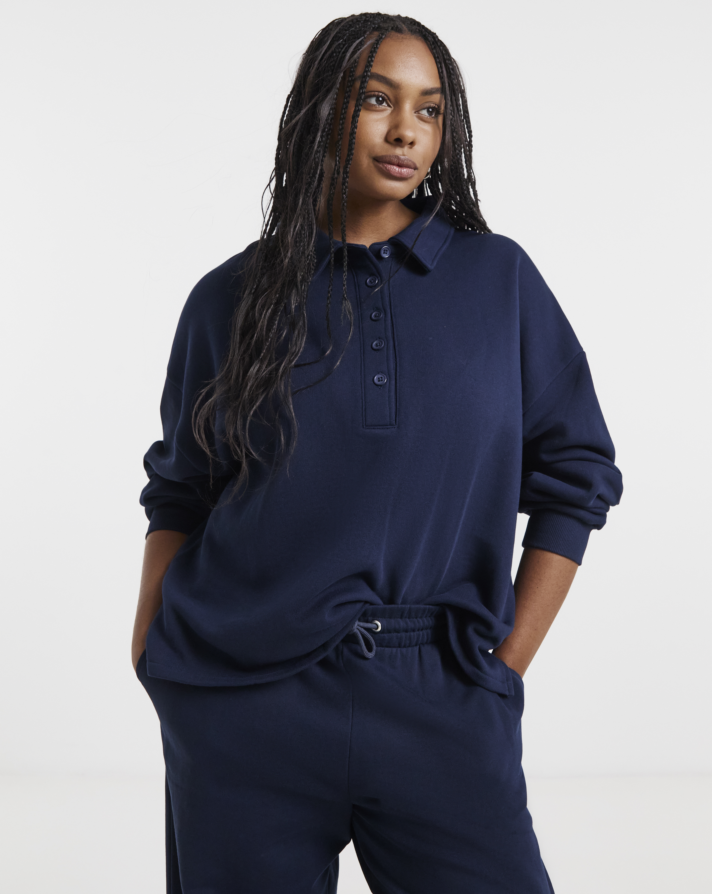 Polo Neck Sweatshirt