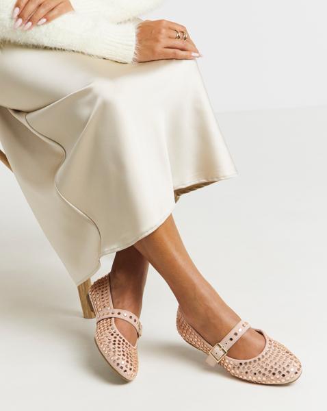 Studded Mary Jane Wide