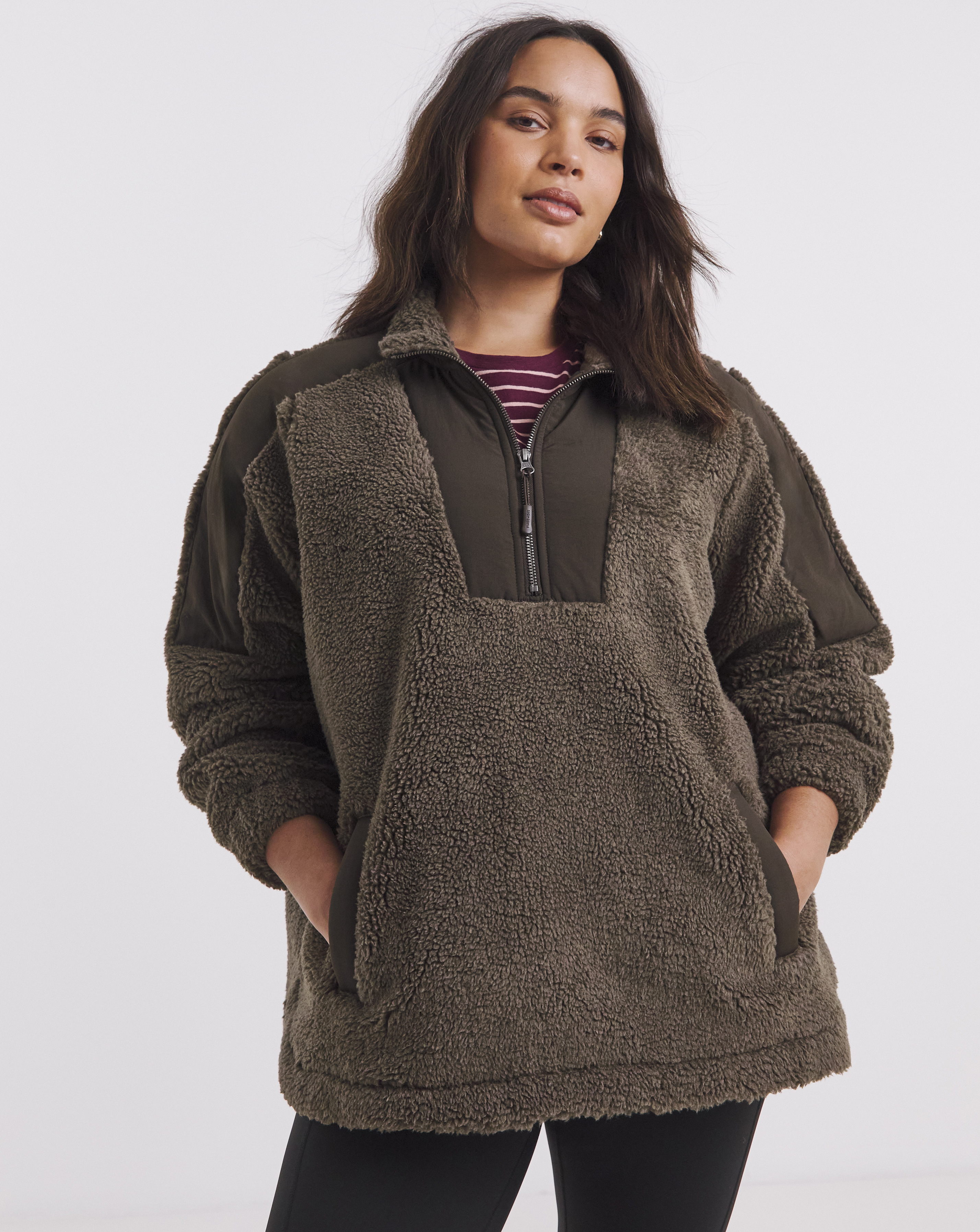 Snowdonia Contrast Funnel Fleece