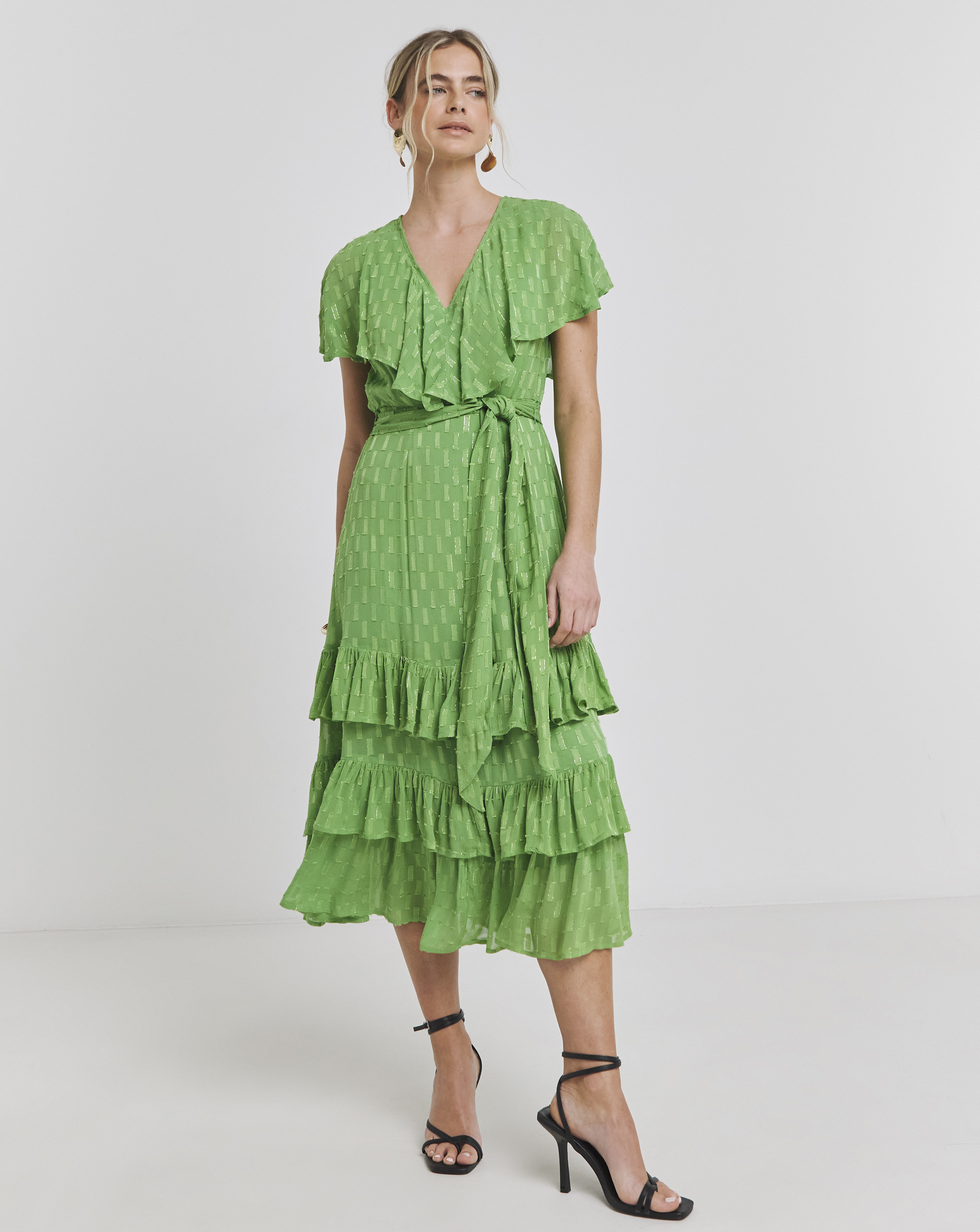 Joanna Hope Maxi Dobby Dress