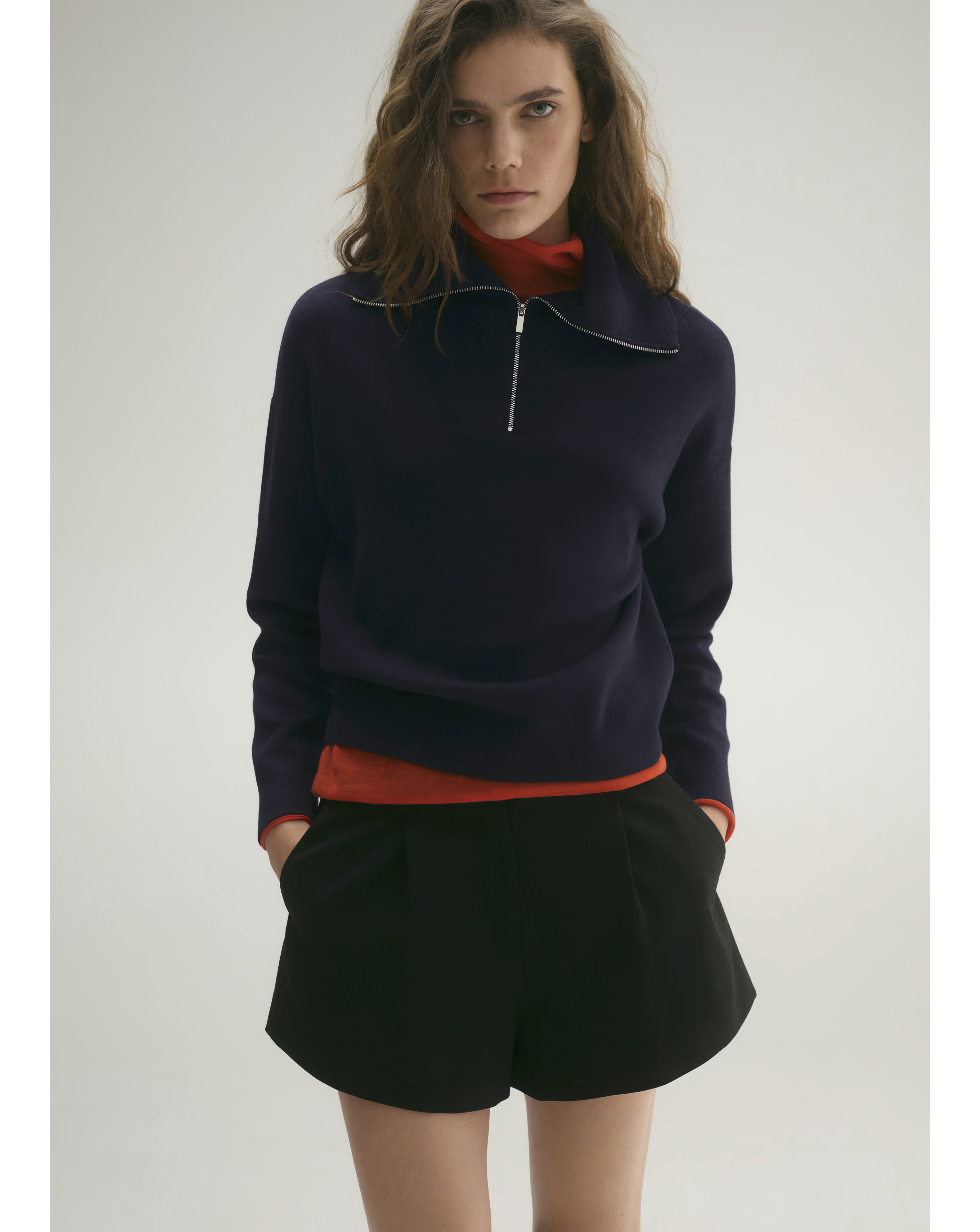 Mango Latitas Zip Up Sweater