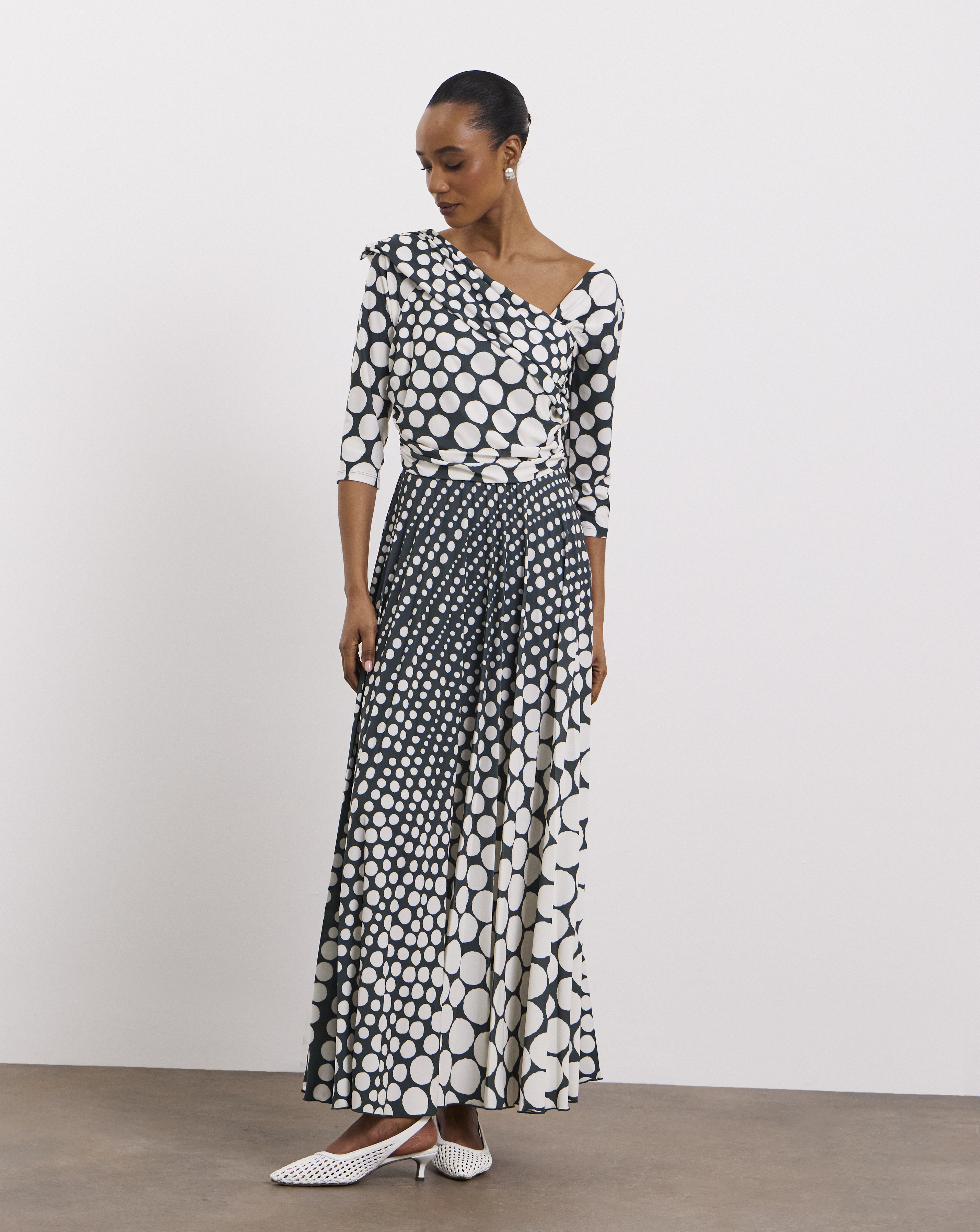 Joanna Hope Pleated Jersey Dress