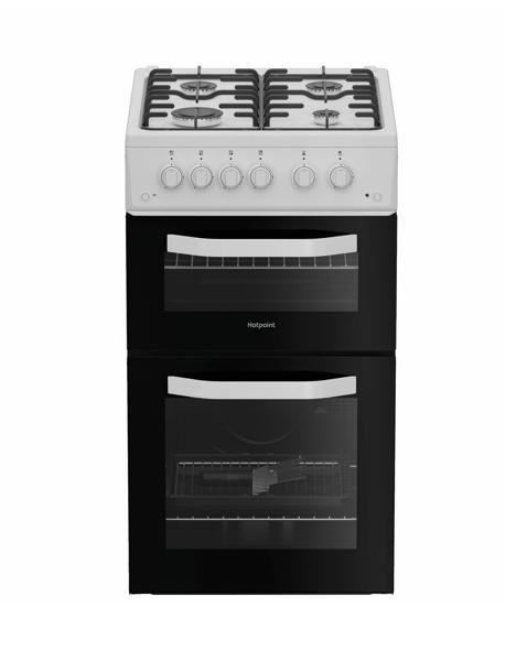Hotpoint HTG5GCW Gas Twin Cooker White