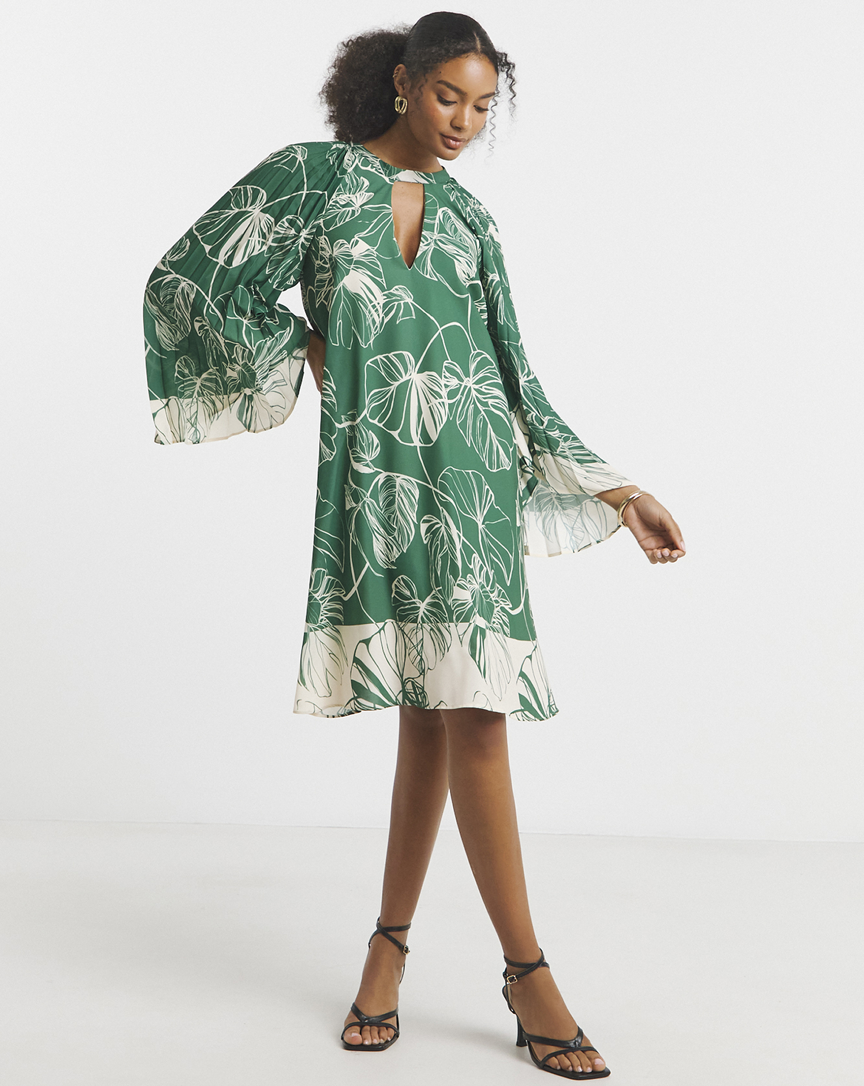 Joanna Hope Bat Wing Shift Dress