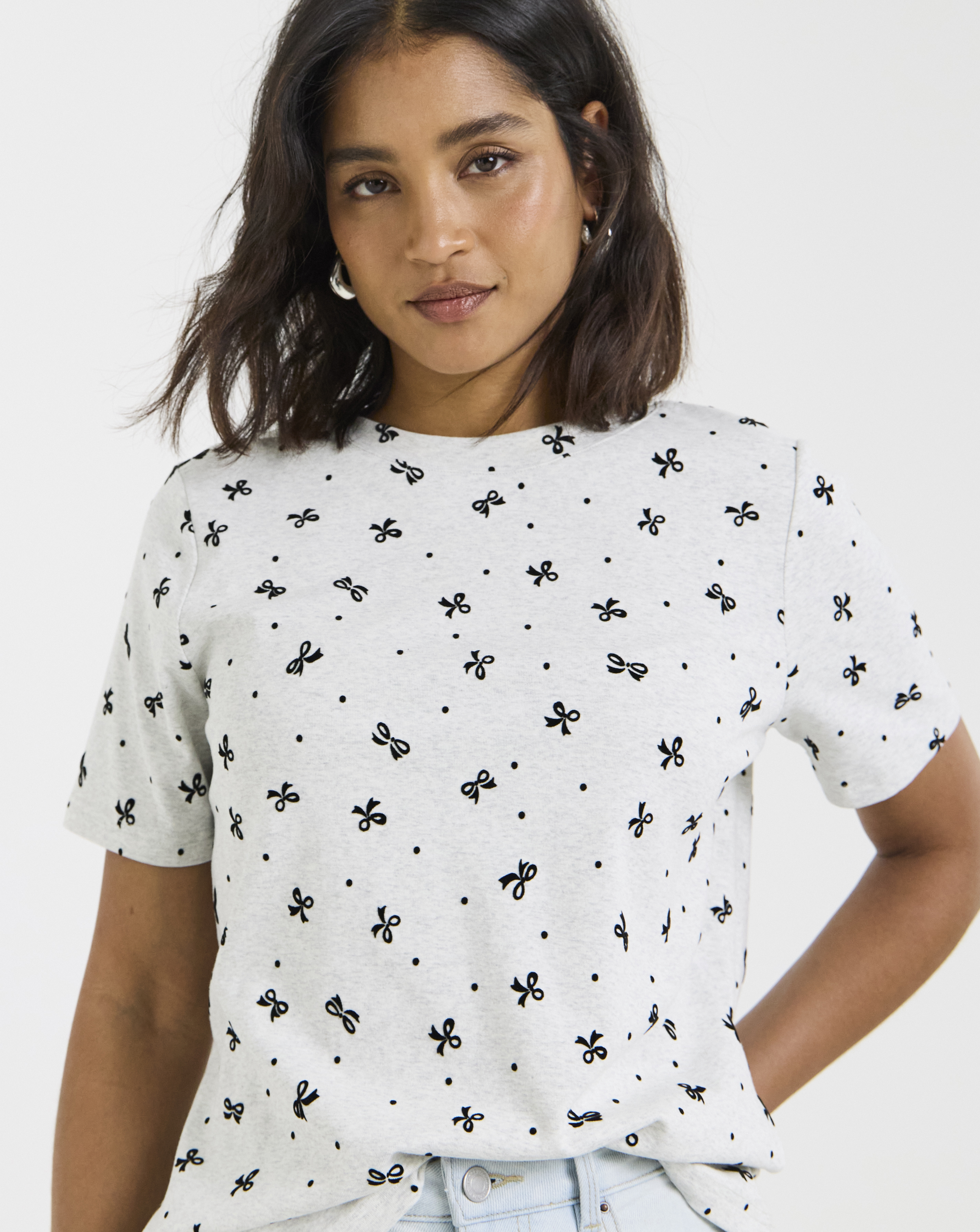 Bow Print T-Shirt