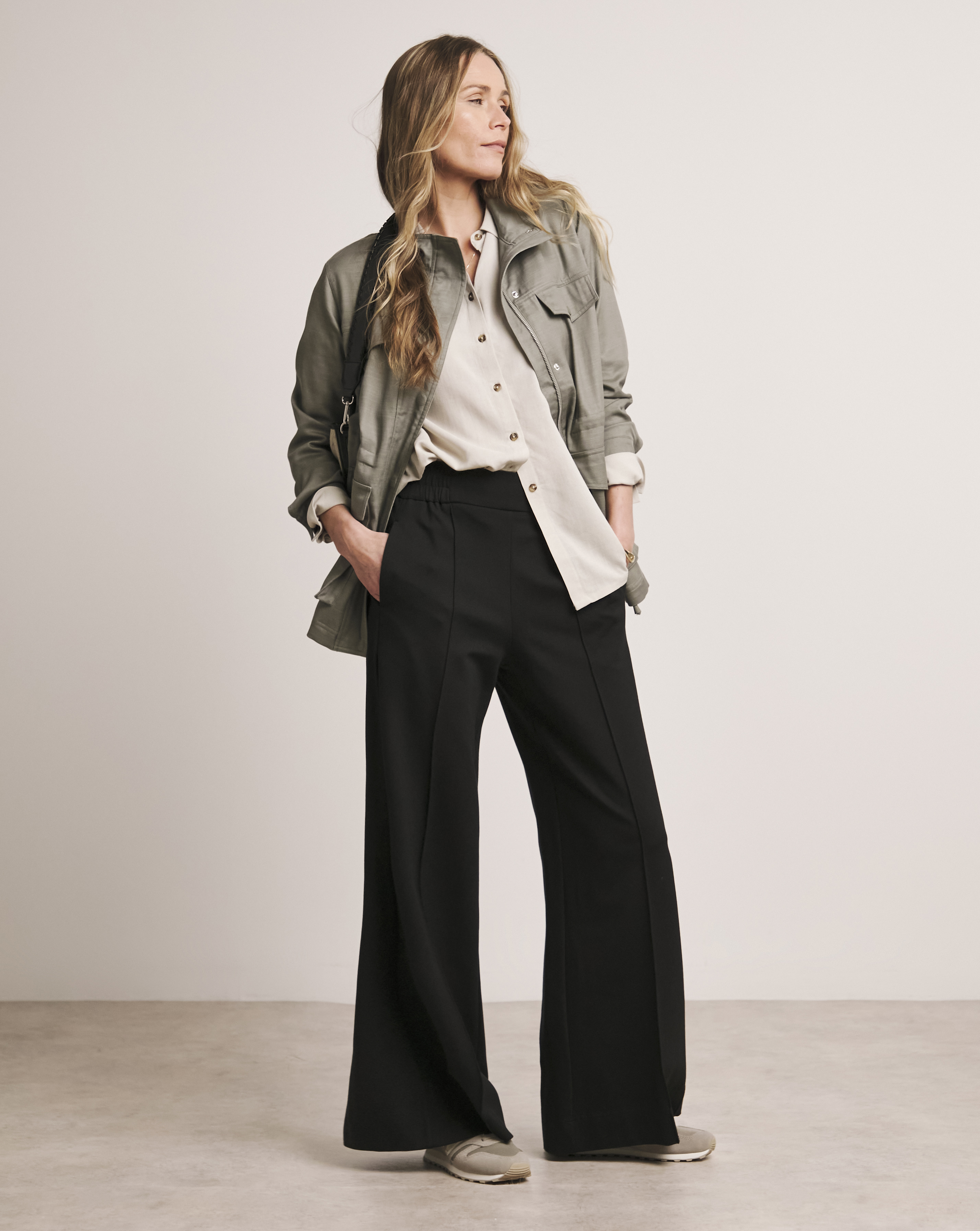 Anthology Ponte Pull On Wide Leg Trouser