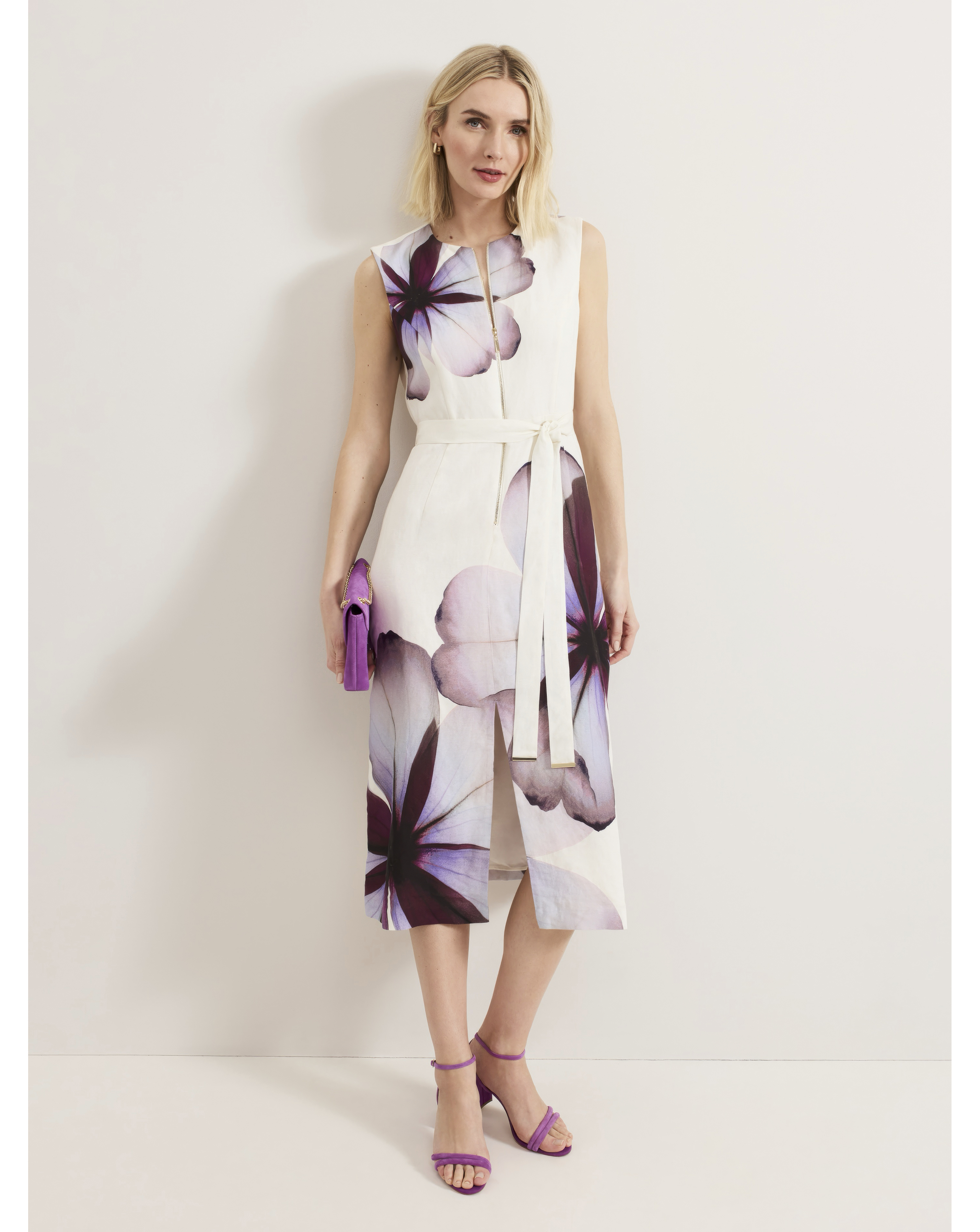 Phase Eight Placement Linen Dress