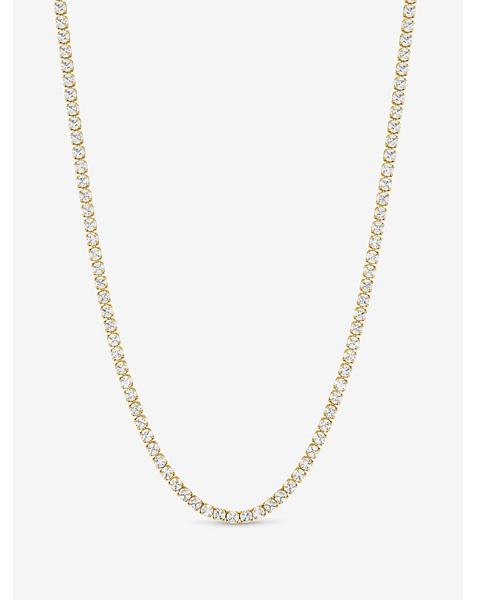 Waterproof Silver Plated Tennis Necklace