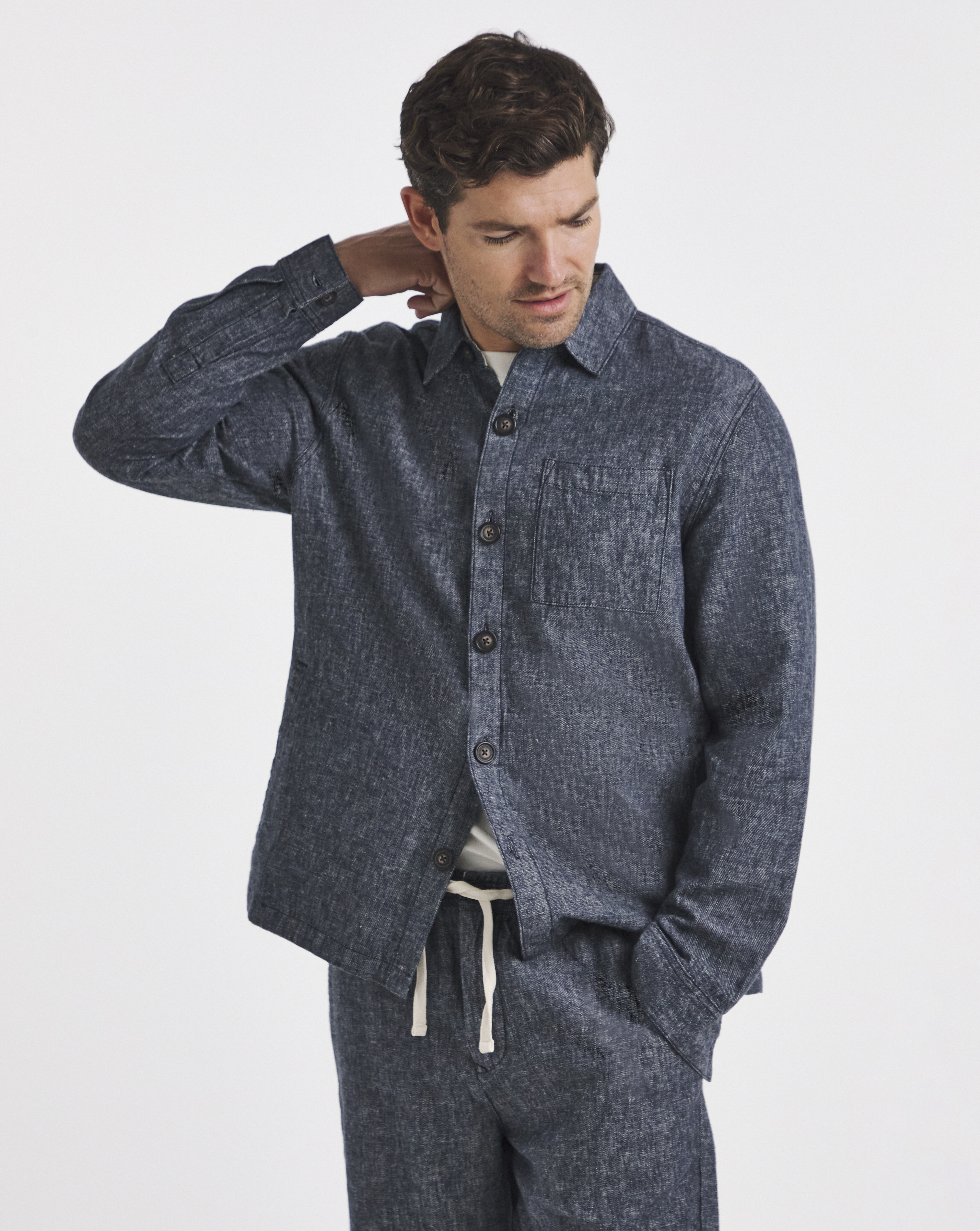 Barbour Stillwater Linen Blend Overshirt