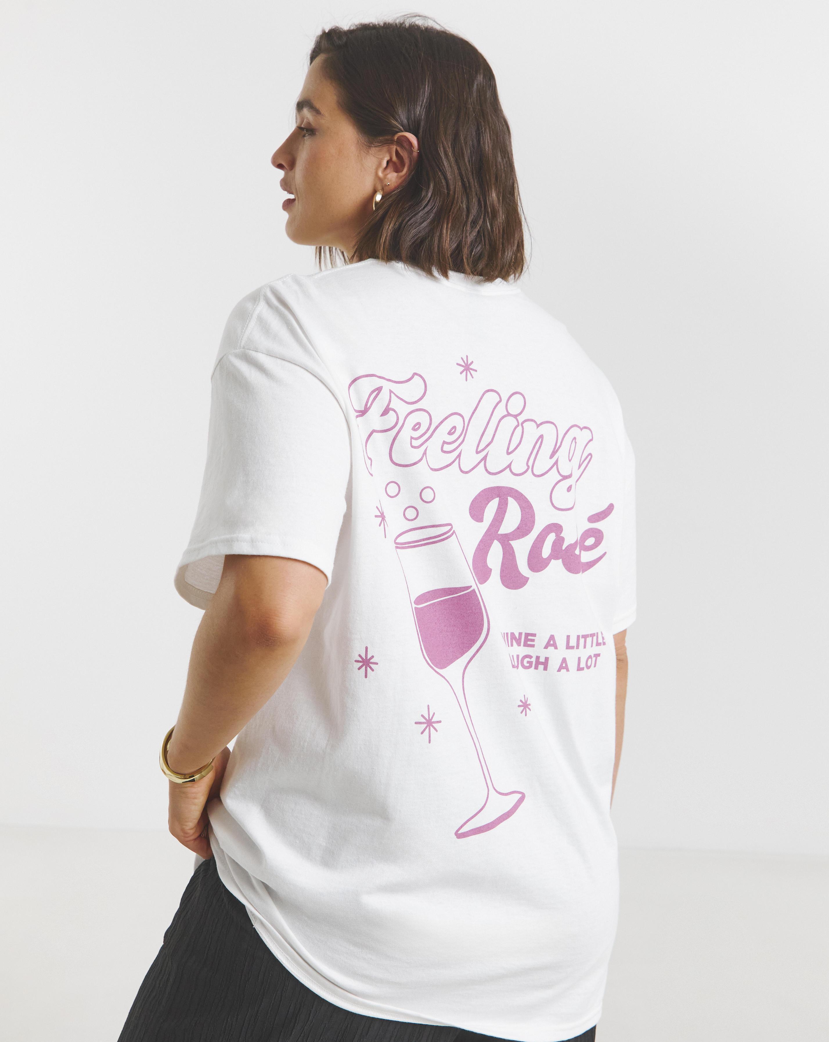 Simply Be Feeling Rose Graphic T-Shirt