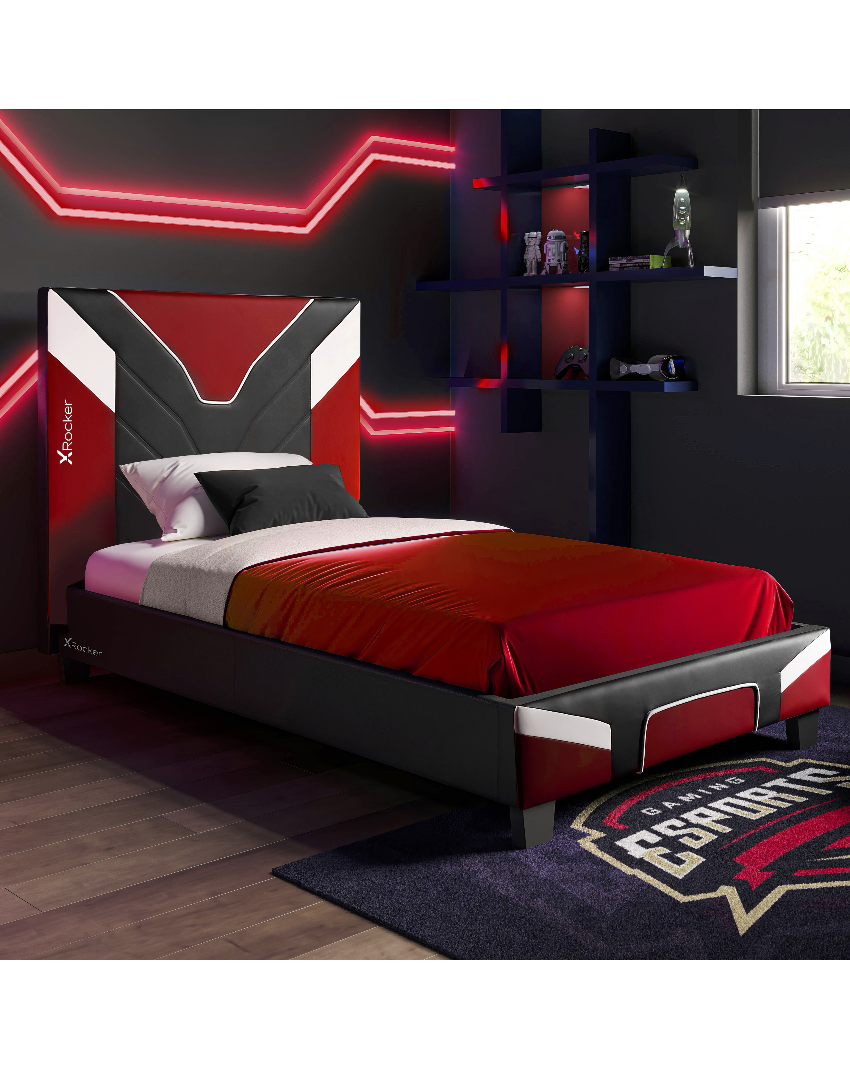 X Rocker Single Bed in Box