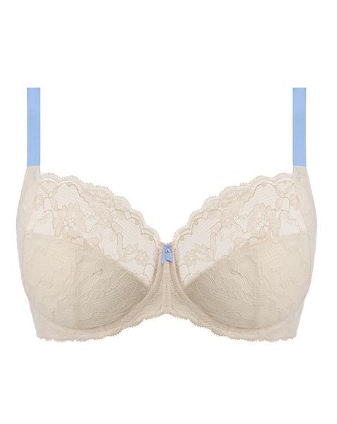 Freya Offbeat Balcony Bra Ivory/Blue