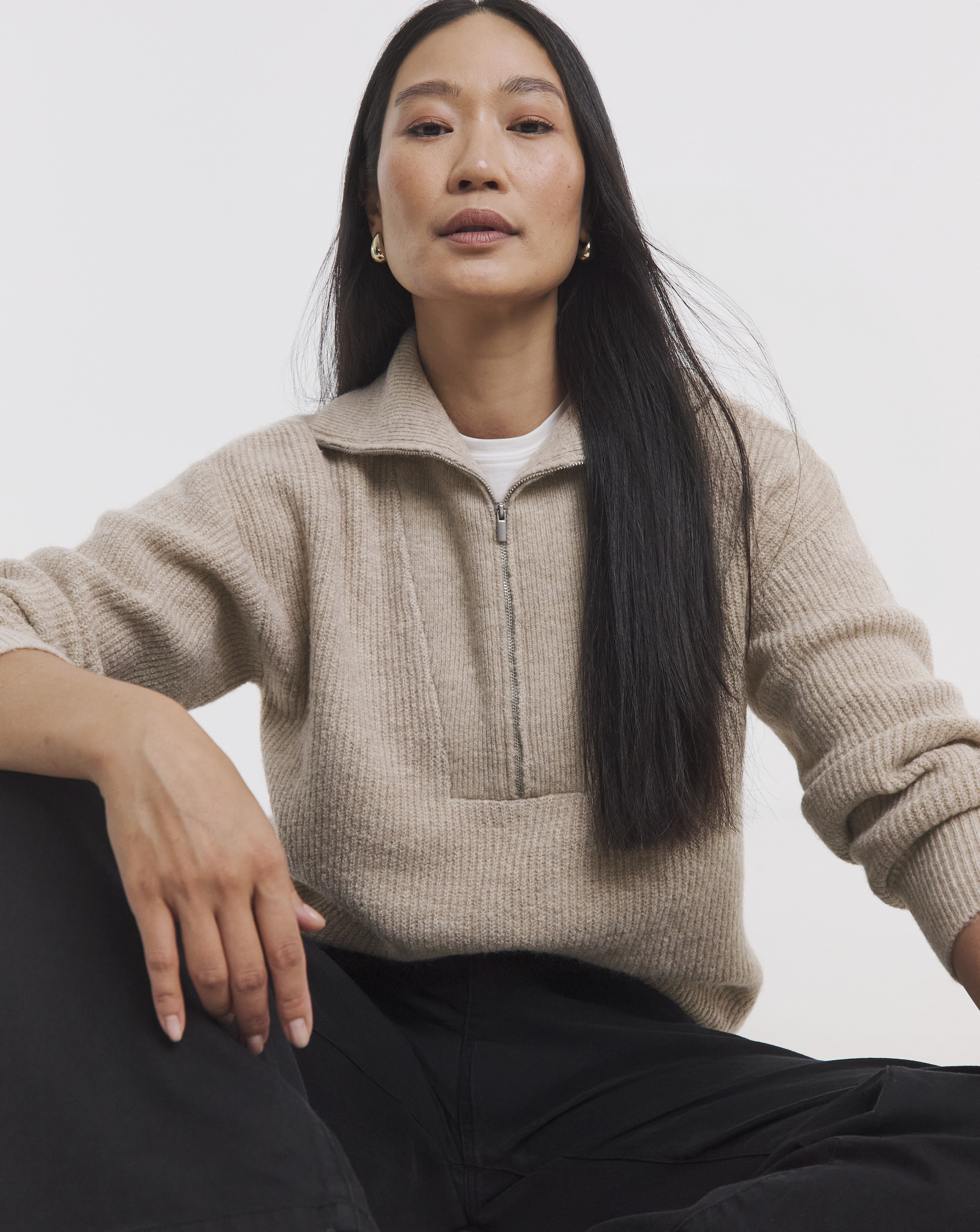 SPONGE HALF ZIP JUMPER