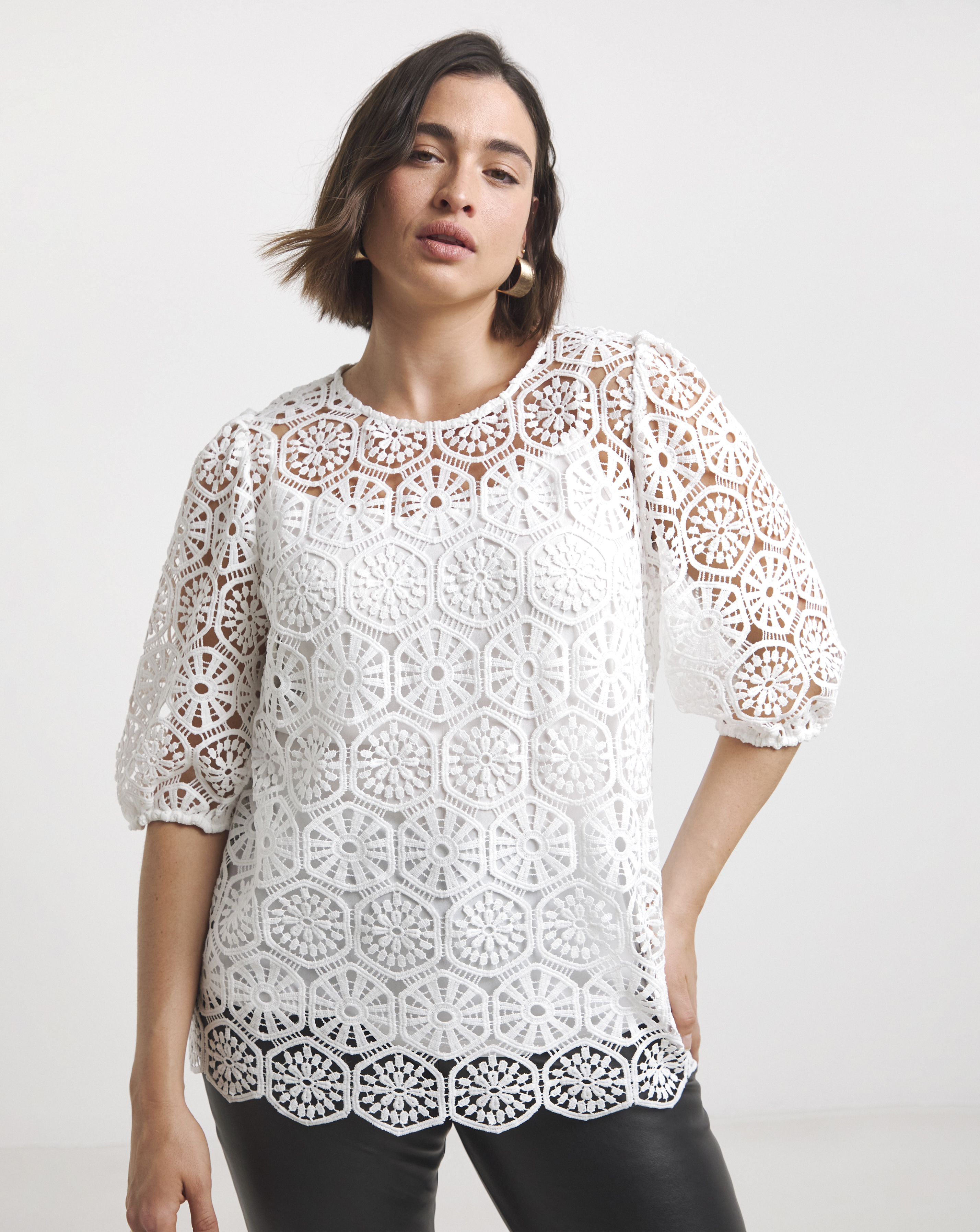 Joanna Hope Crochet Blouse