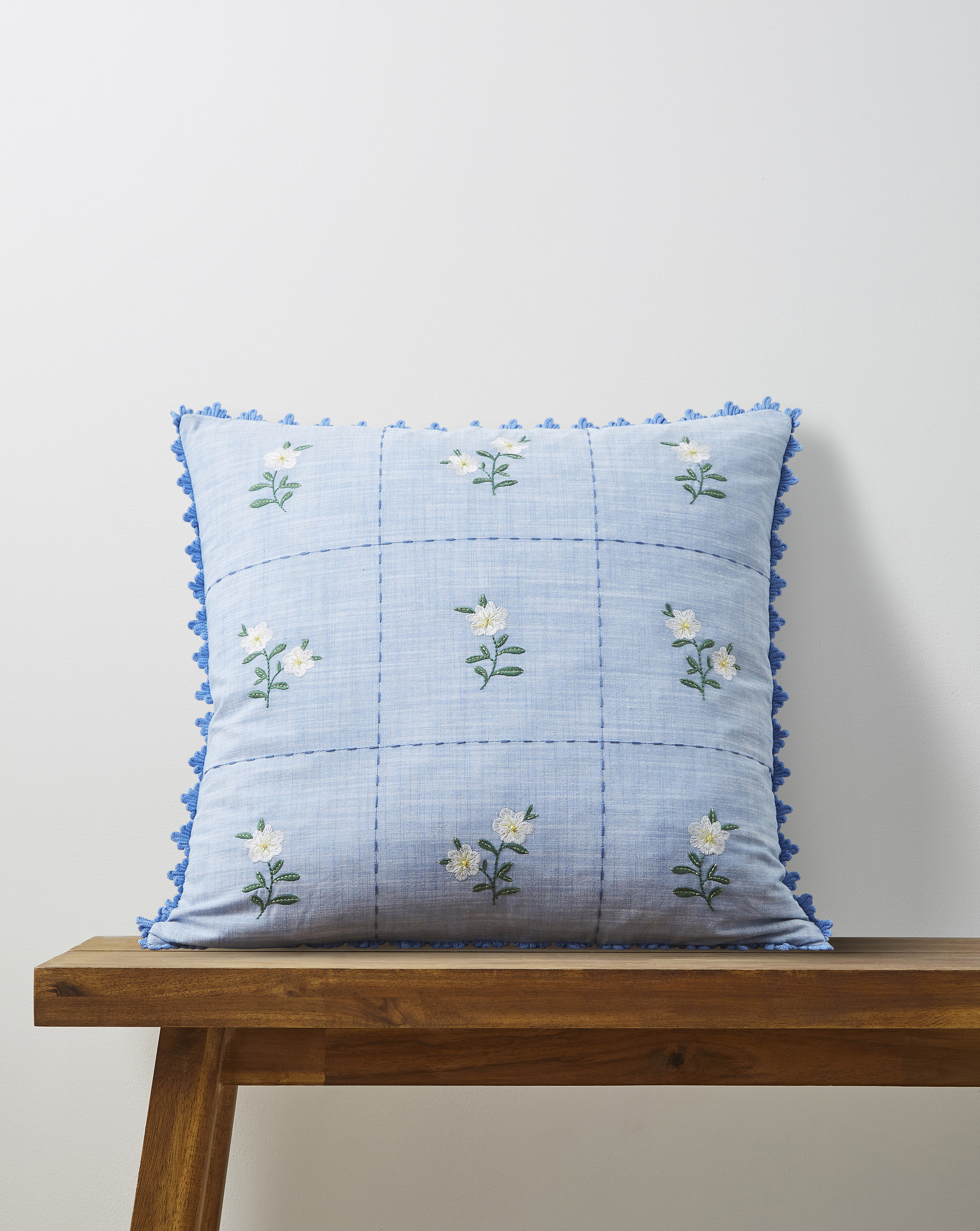 Julipa Amelia Floral Tiles Cushion