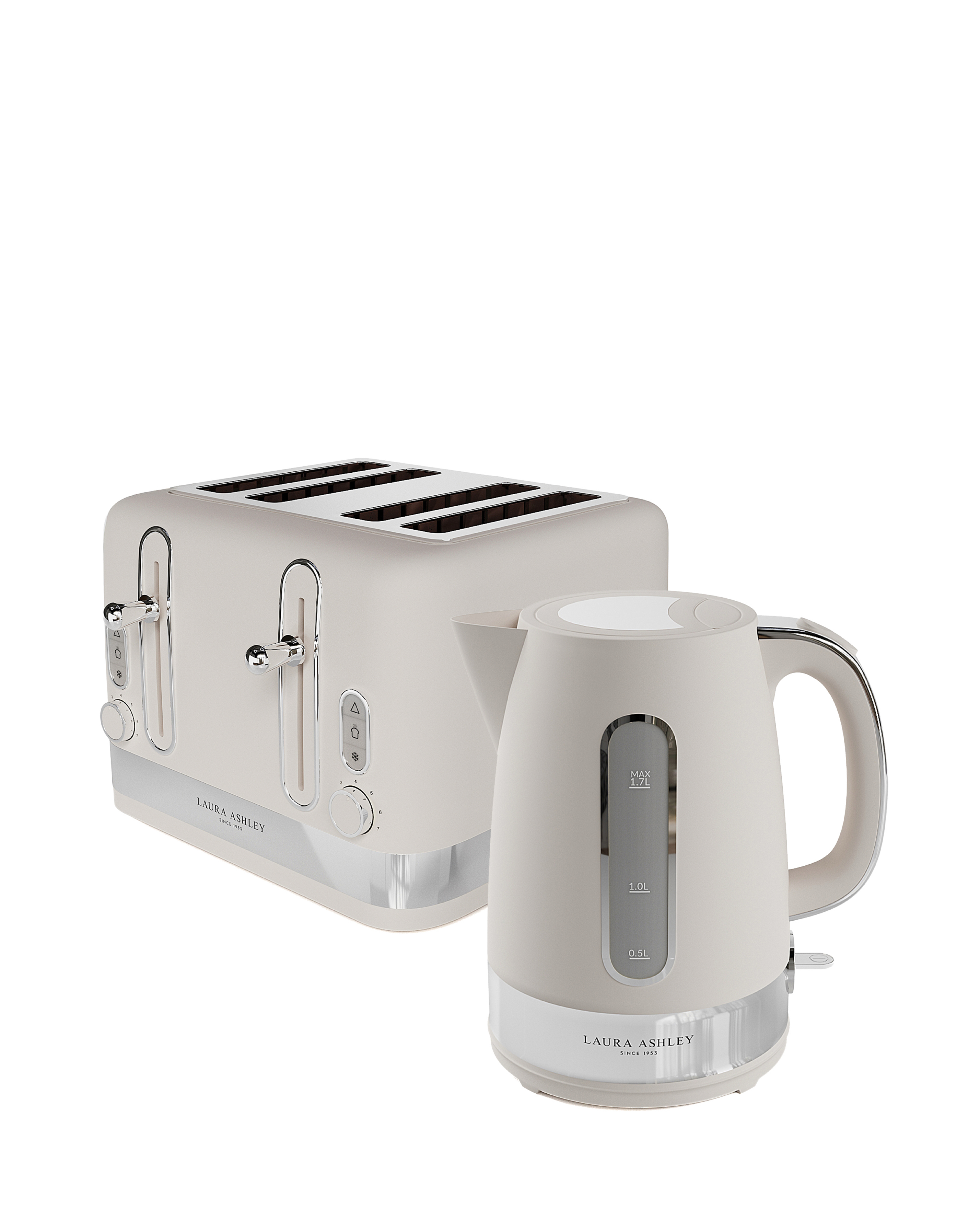 LA 1.7L Jug Kettle + 4 Slice Toaster
