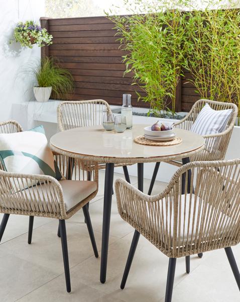 Malta 4-Seater Dining Set