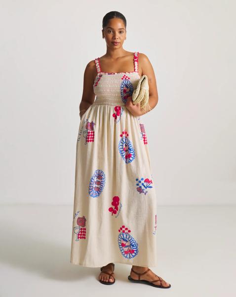 Dolce Vita Shirred Maxi Beach Dress