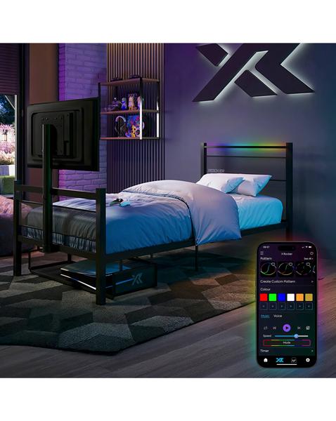 X Rocker Basecamp RGB Single Bed