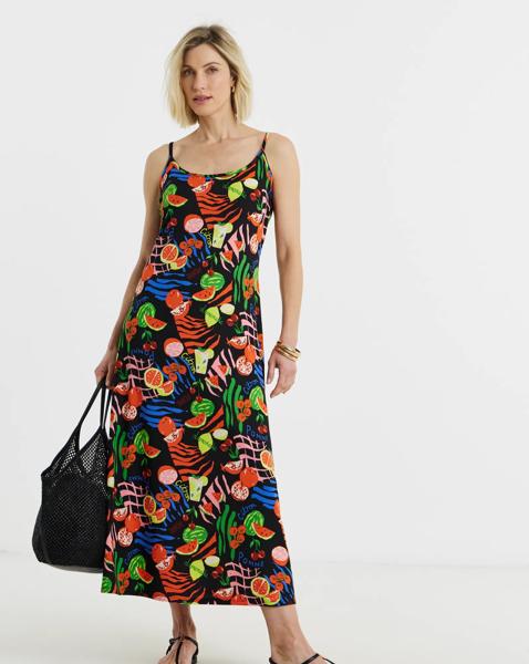 Multi Print Jersey Touch Cami Dress