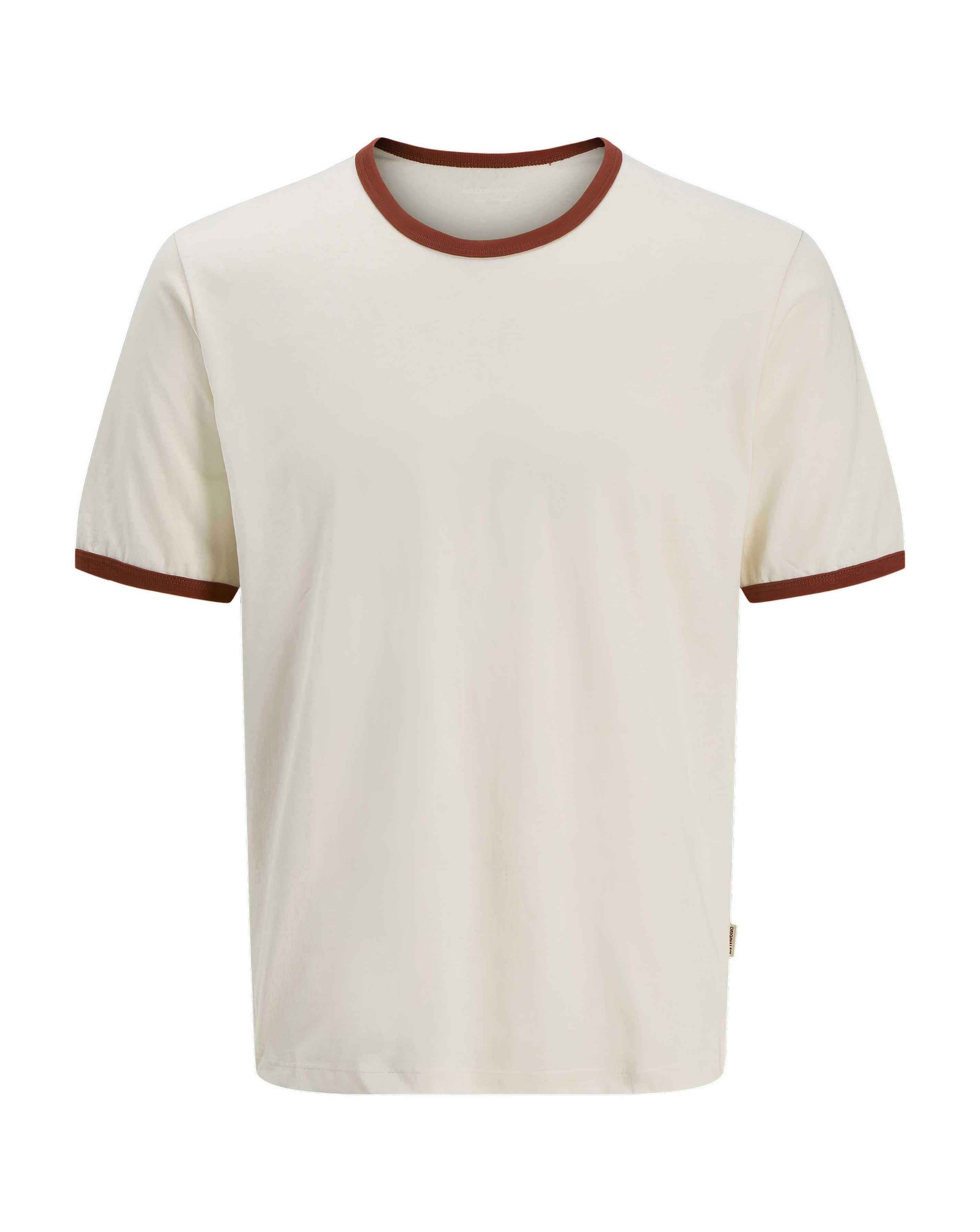 Jack & Jones Men's Red/Cream Ringer T-Shirt Size 6XL(66) - Image 2