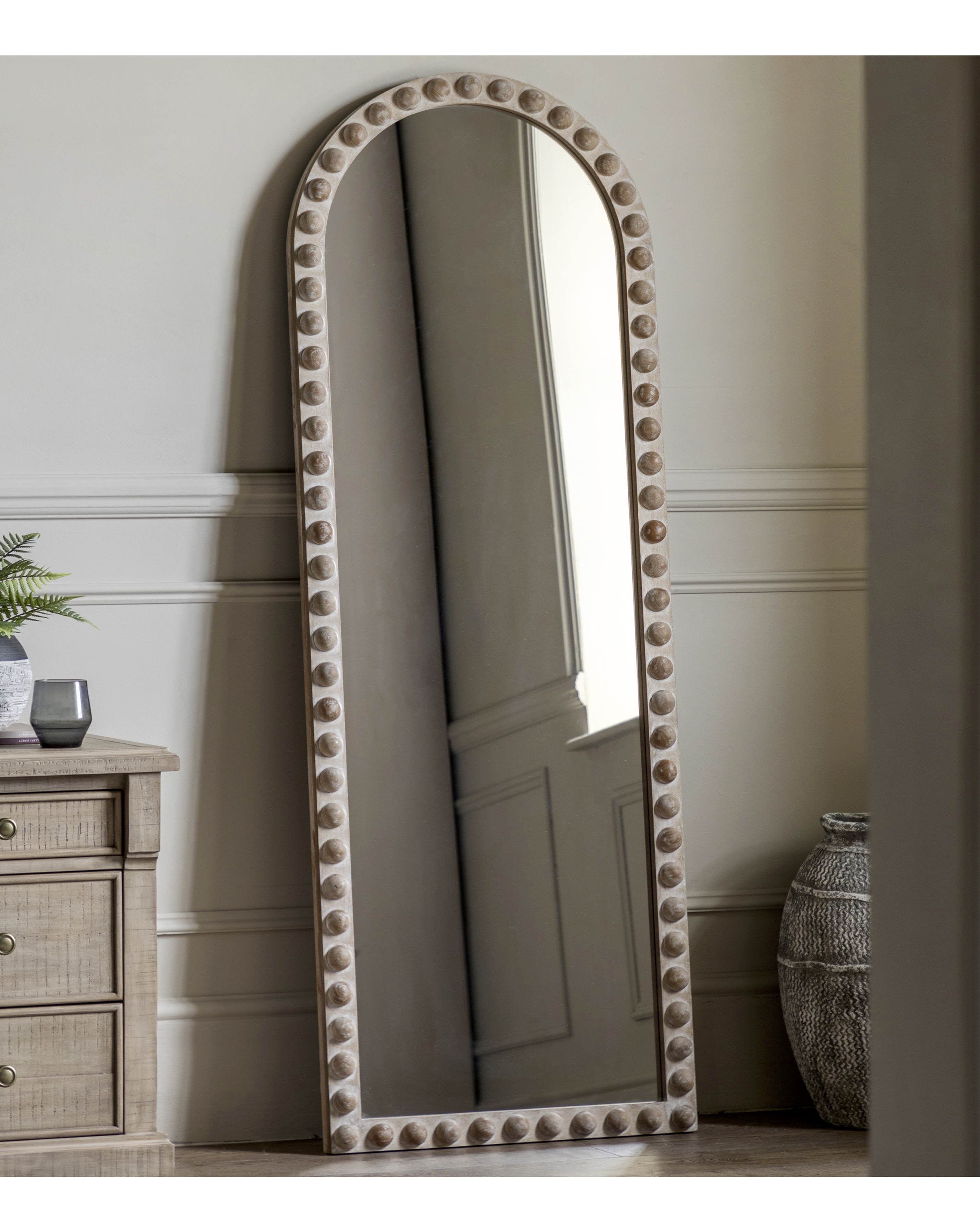 Gallery Direct Natural Gallery Arch Leaner Mirror