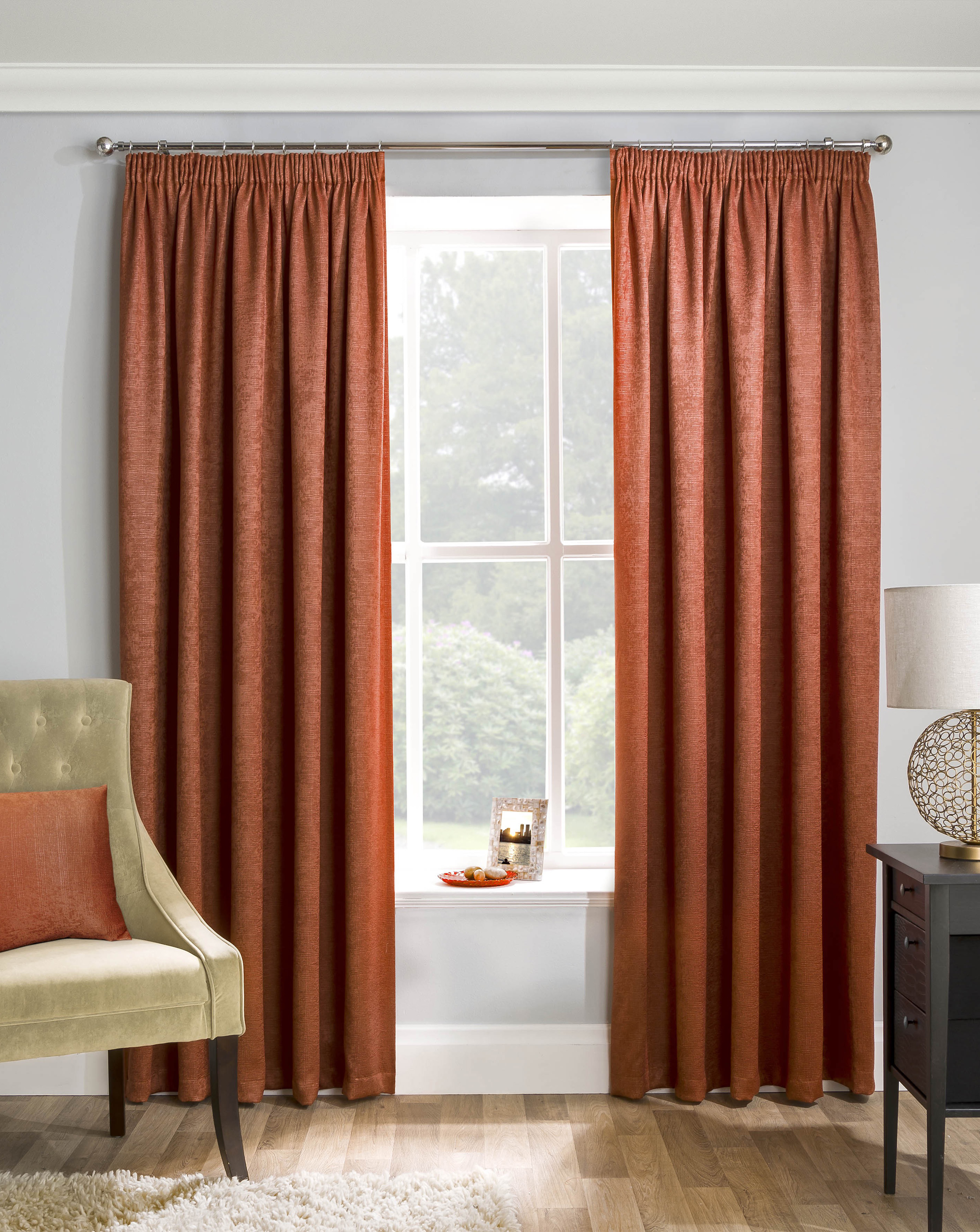 Matrix Pencil Pleat Thermal Curtain