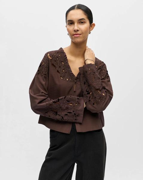 OBJECT LS V Neck Top