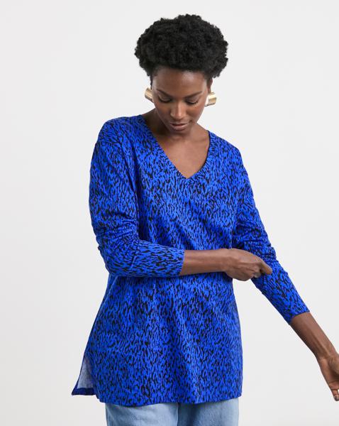 V Neck Longline Top
