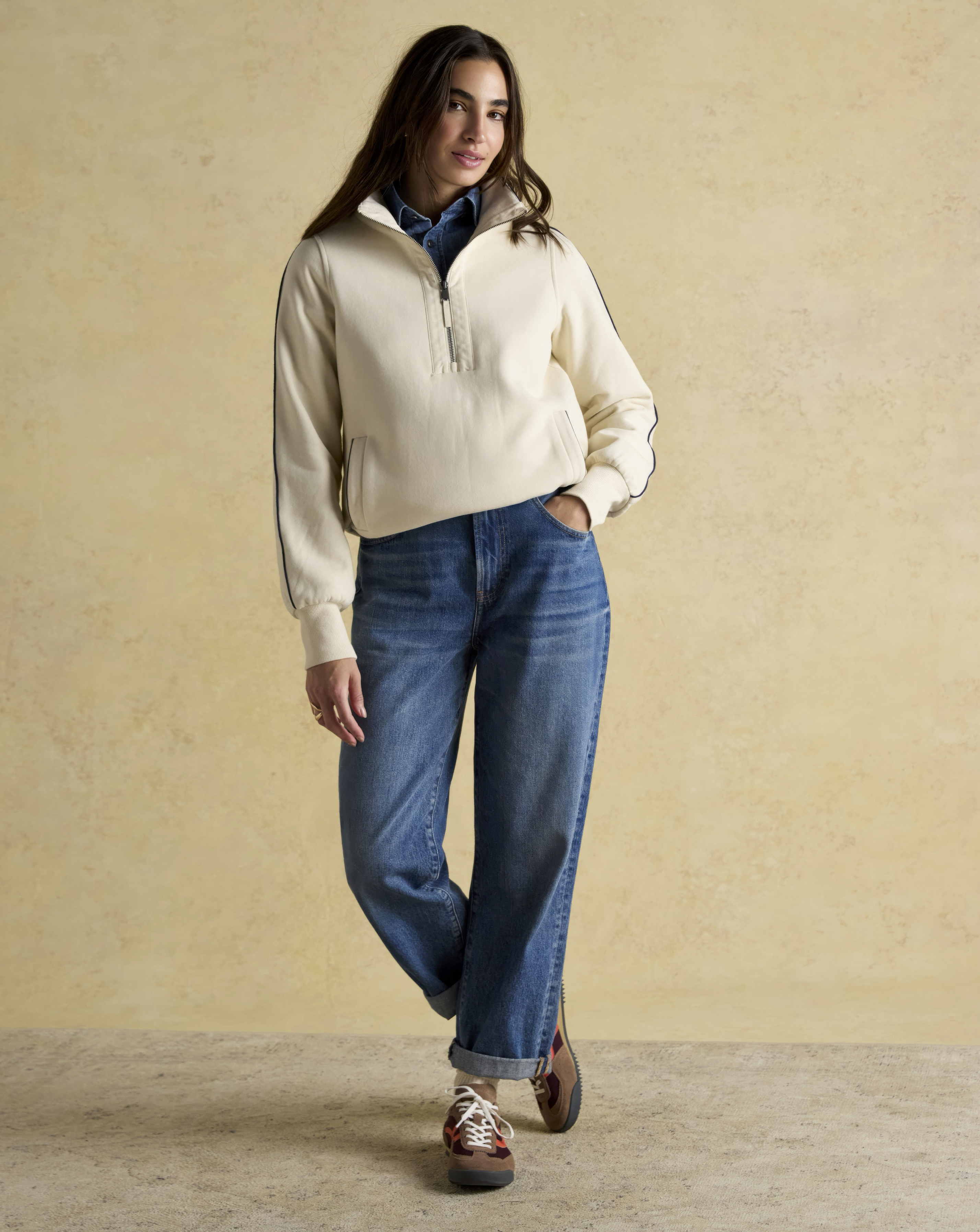 Joules Bronte 1/4 Zip Sweat Top