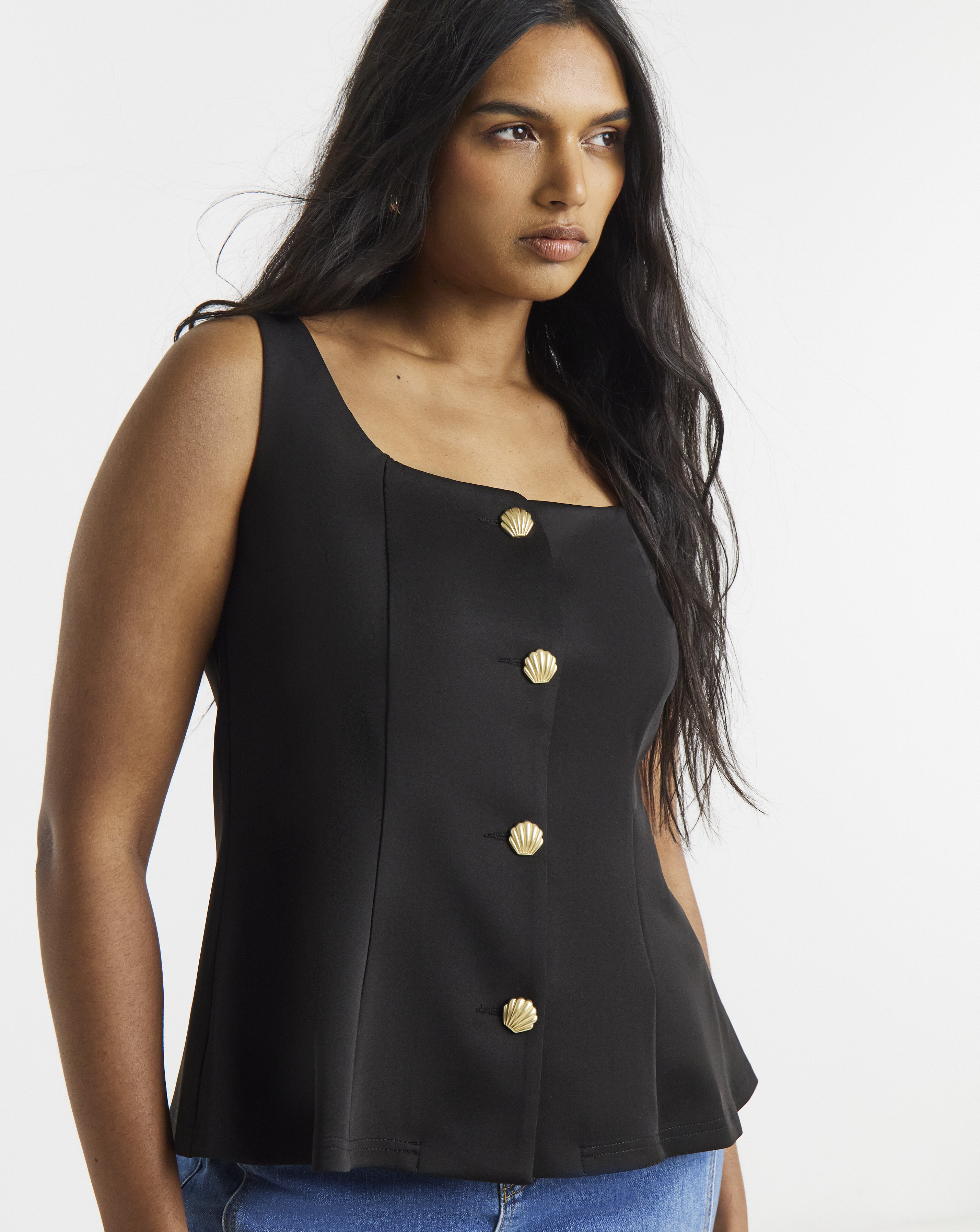 Button Through Jersey Waistcoat
