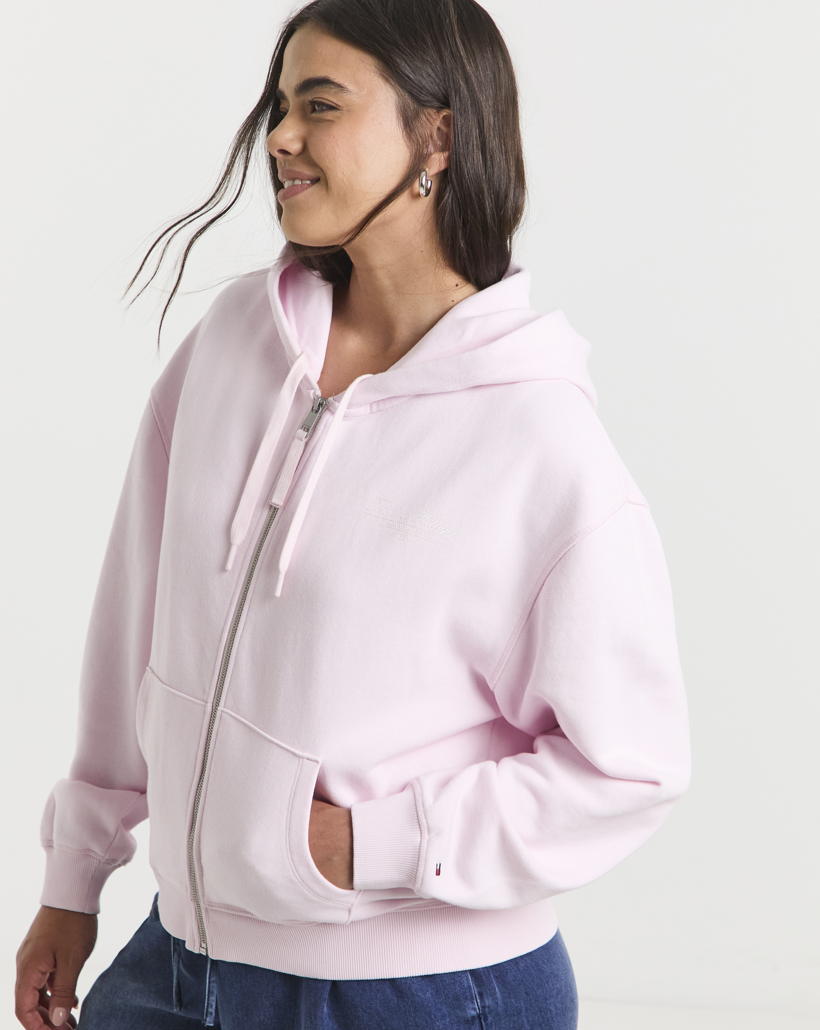 Tommy Hilfiger Script Zip Hoodie