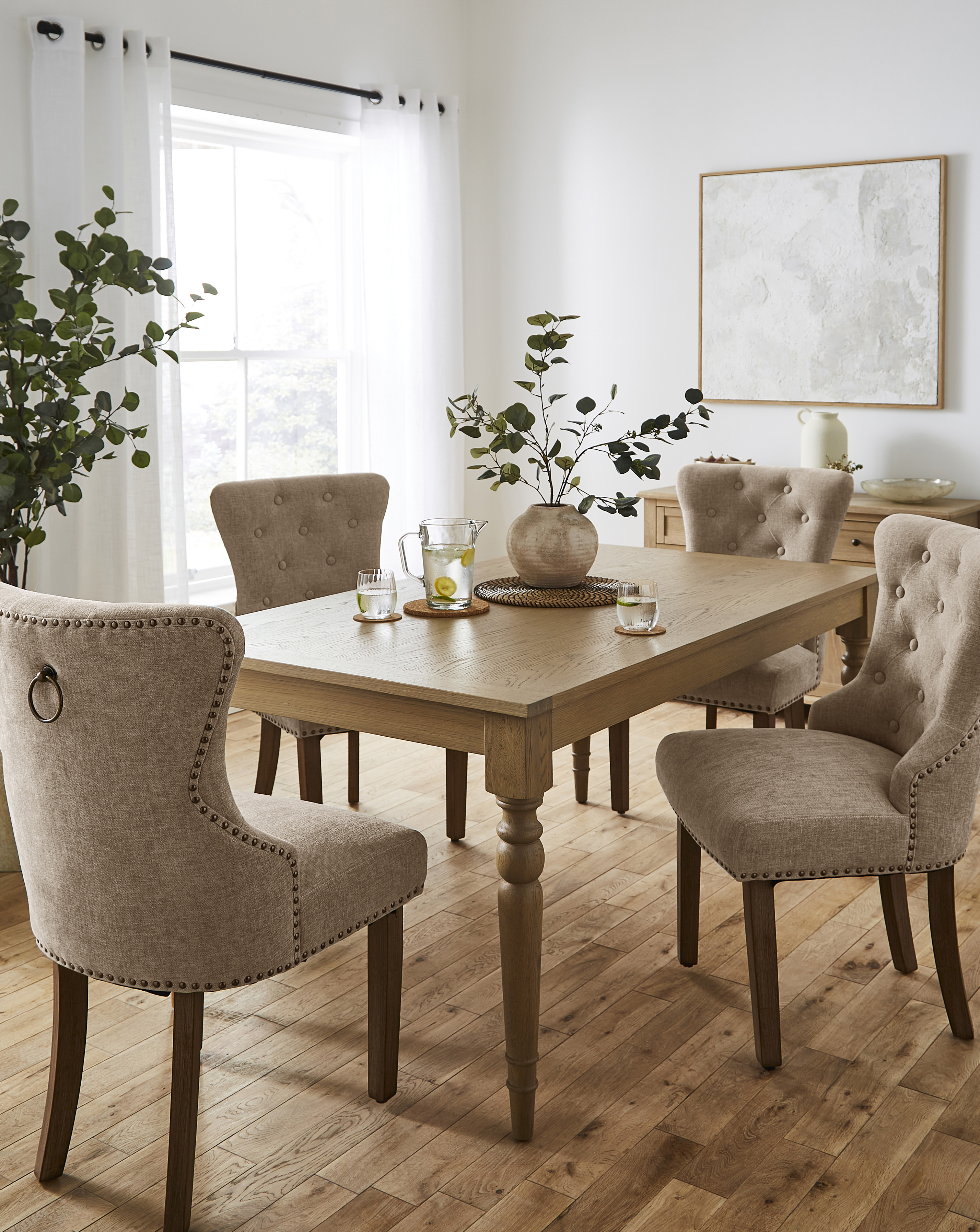 Margot Table with 4 Studded Mabel Chairs