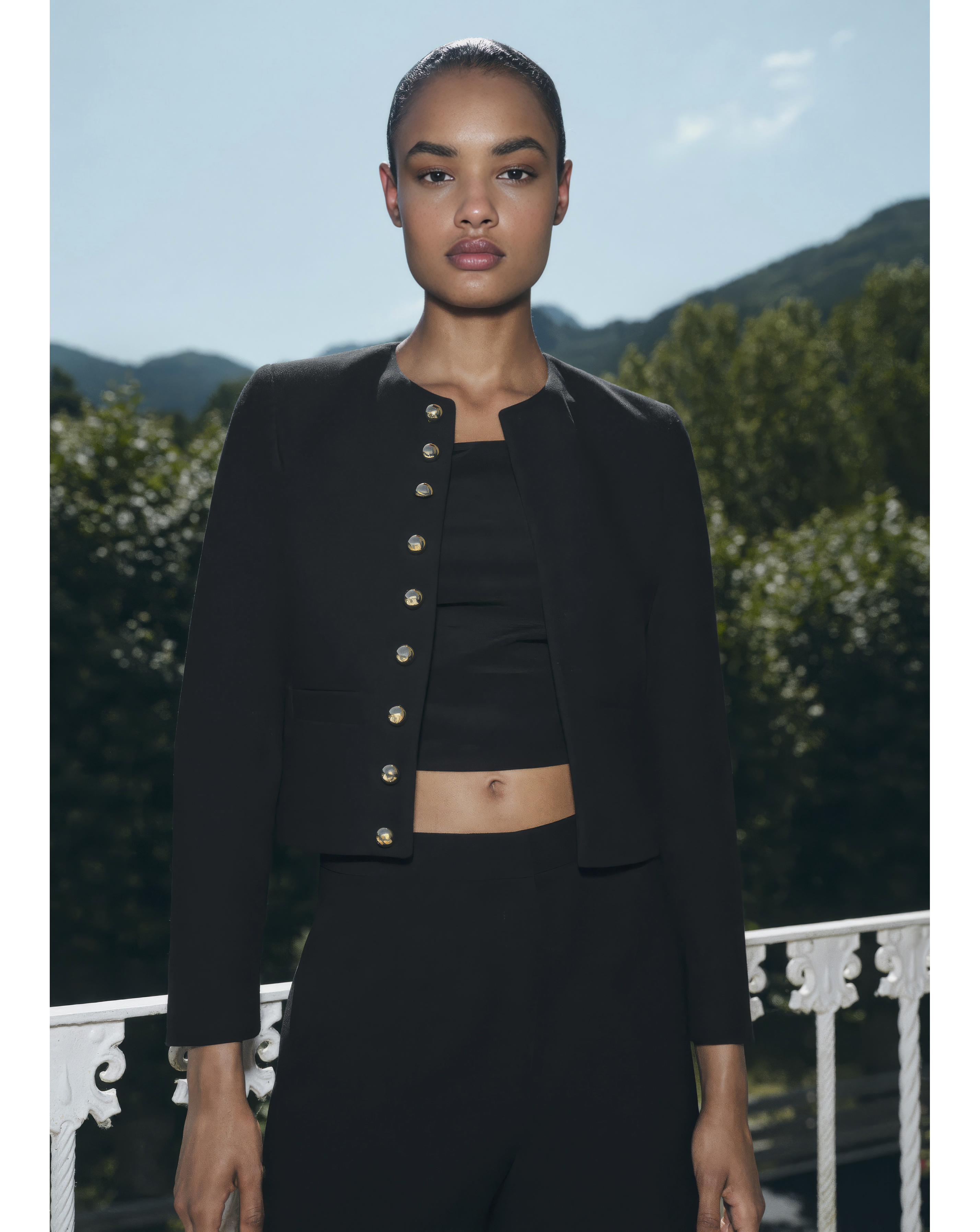 MANGO BUTTON DETAIL JACKET